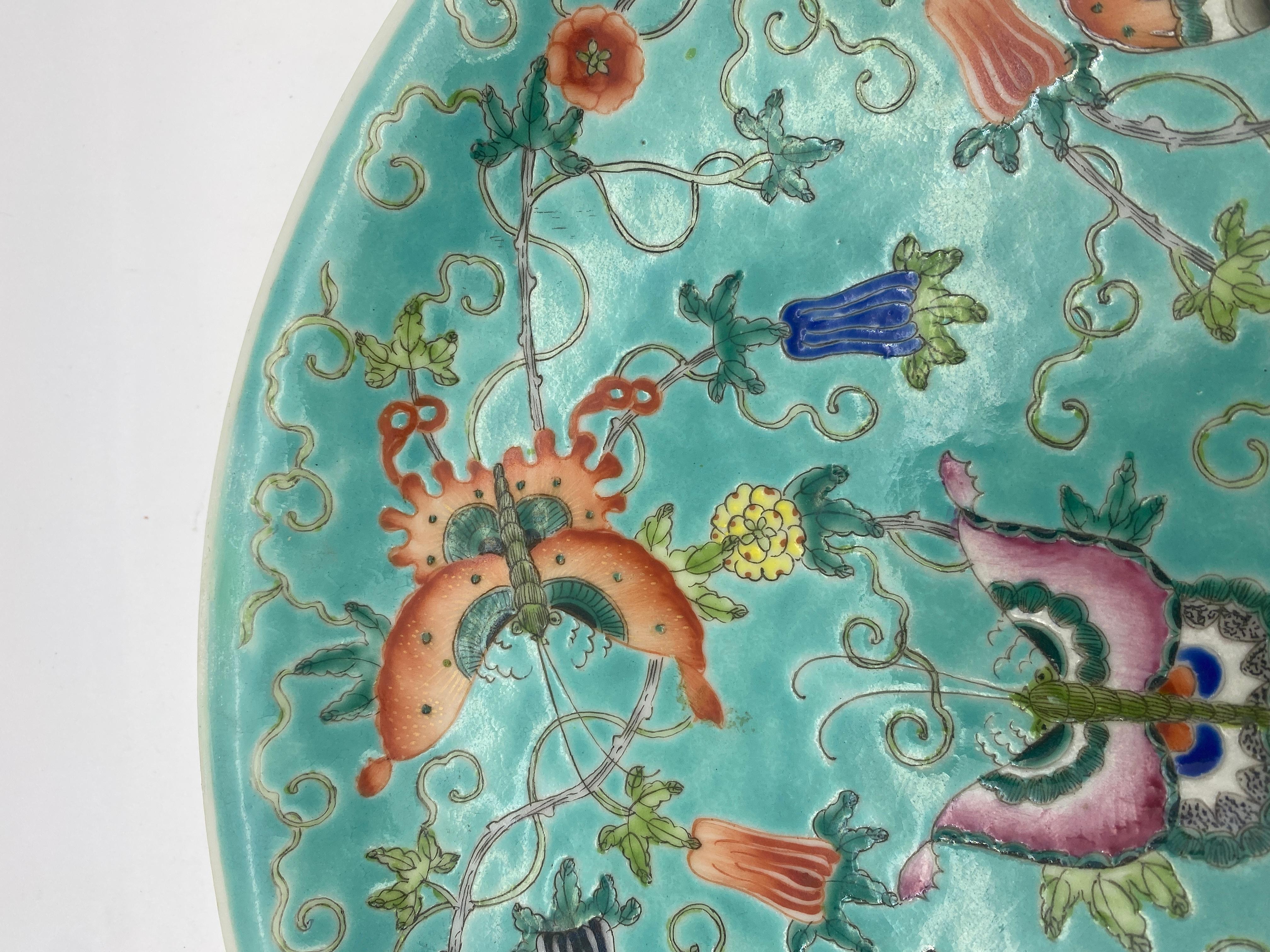 Qing Dynasty Antique Chinese Porcelain Plate 7