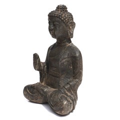 Qing Dynasty Carved Stone Buddha