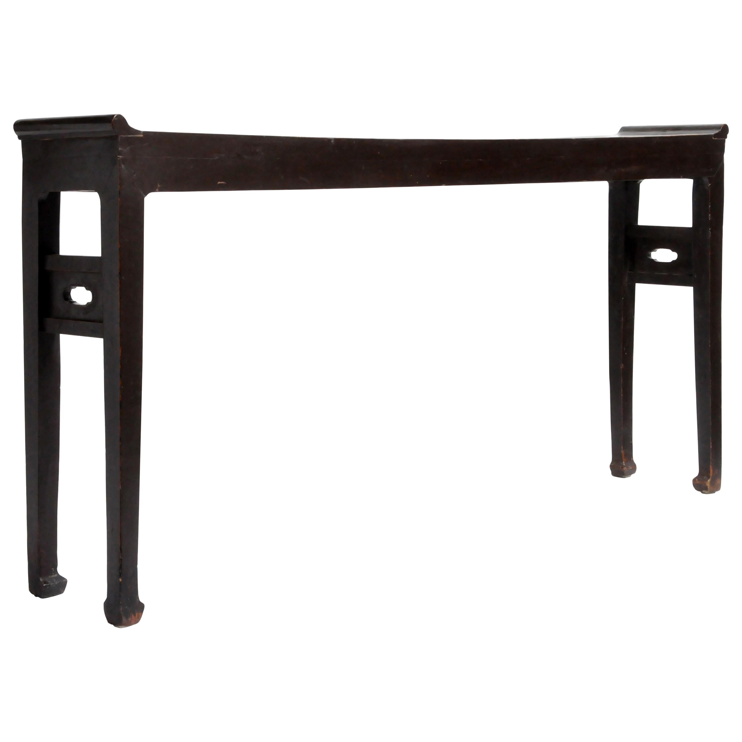Qing Dynasty Chinese Altar Table with Hoofed-Legs