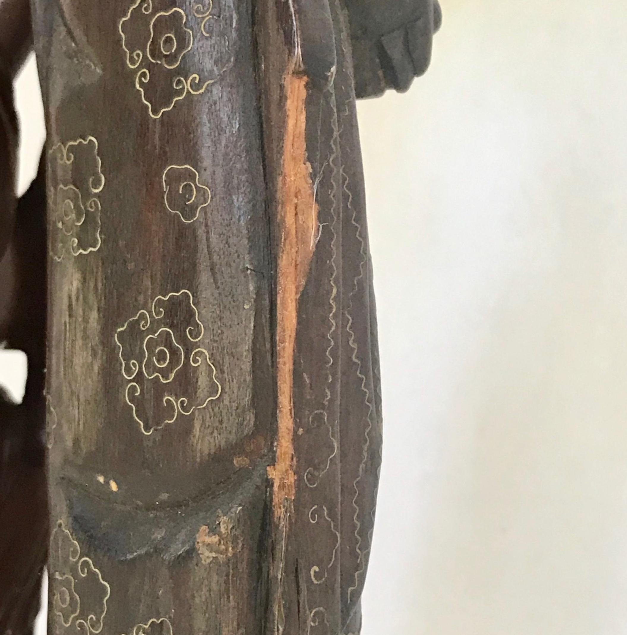 Qing Dynasty Chinese Buddhist Wood Carved Portable Shrine 6