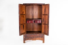 Qing Dynasty Chinese Cabinet with Two Drawers