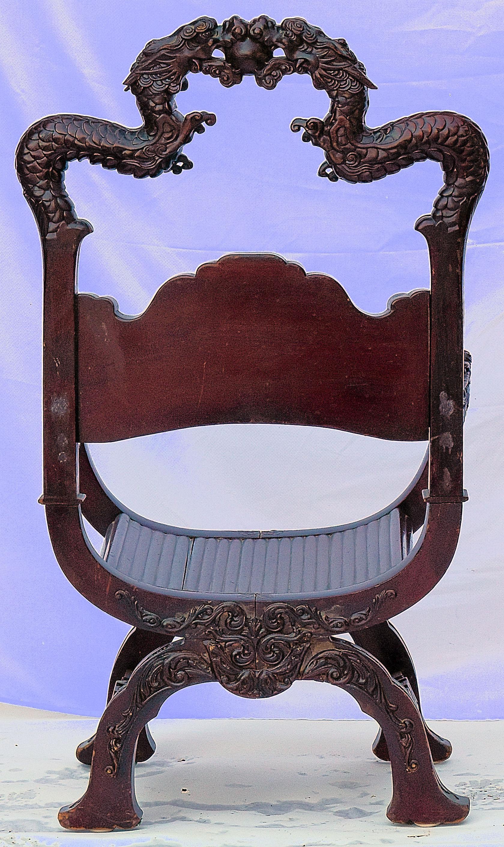 chinese throne chair