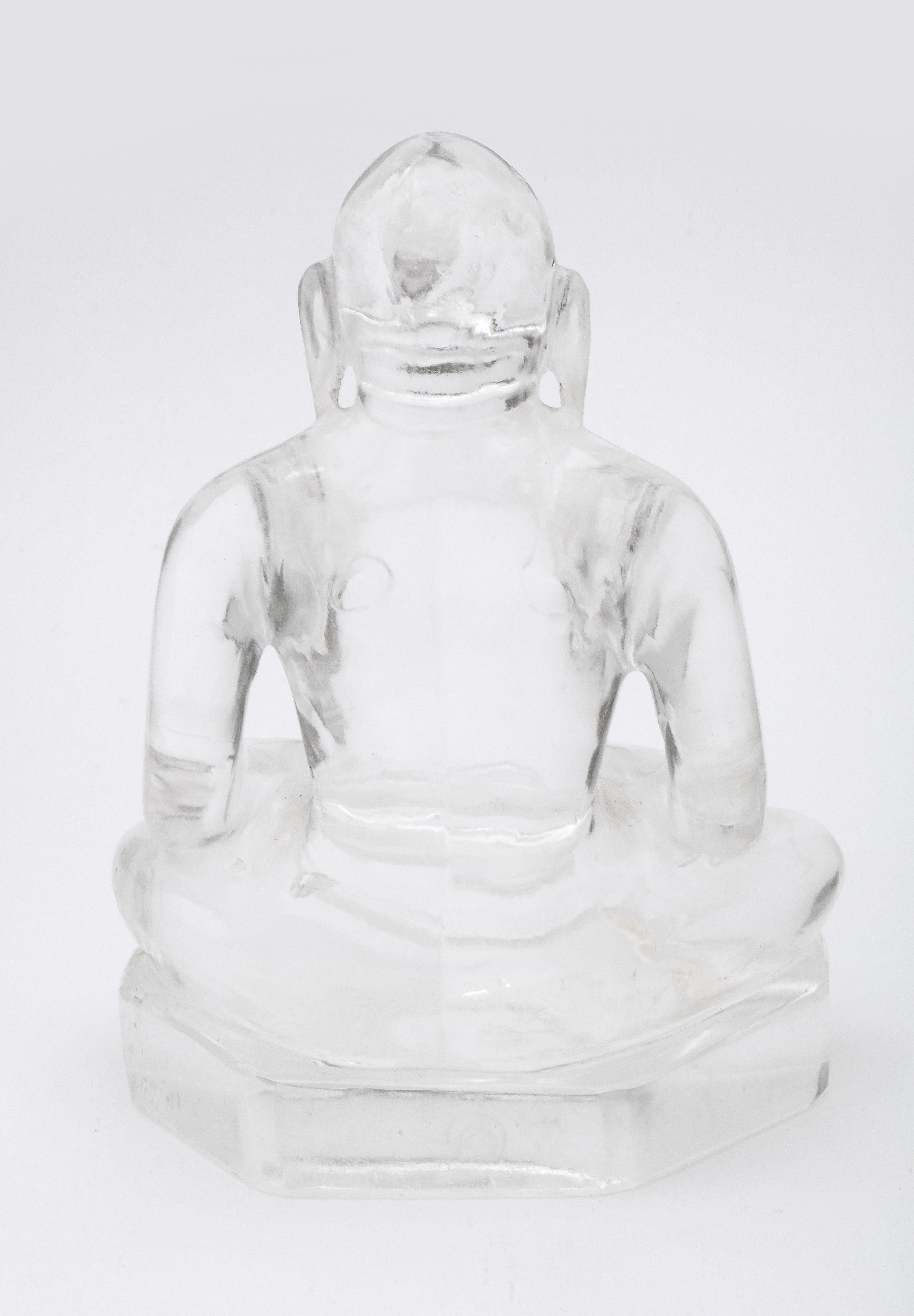 19th Century Qing Dynasty Crystal Seated Buddha For Sale