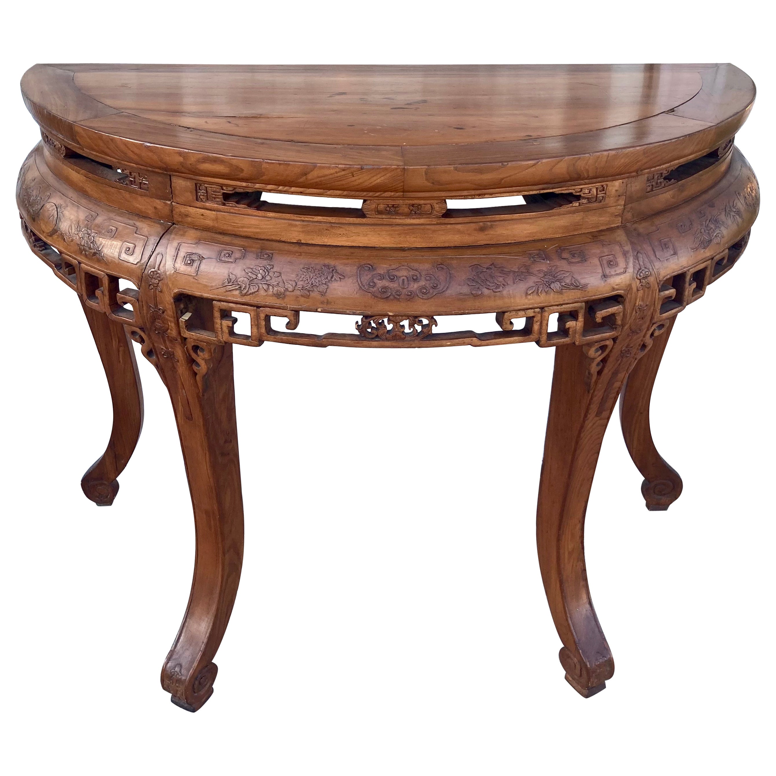 Console Demi Lune della dinastia Qing #2 in vendita