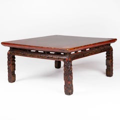 Qing Dynasty Hardwood Coffee Table with Original Lacquer