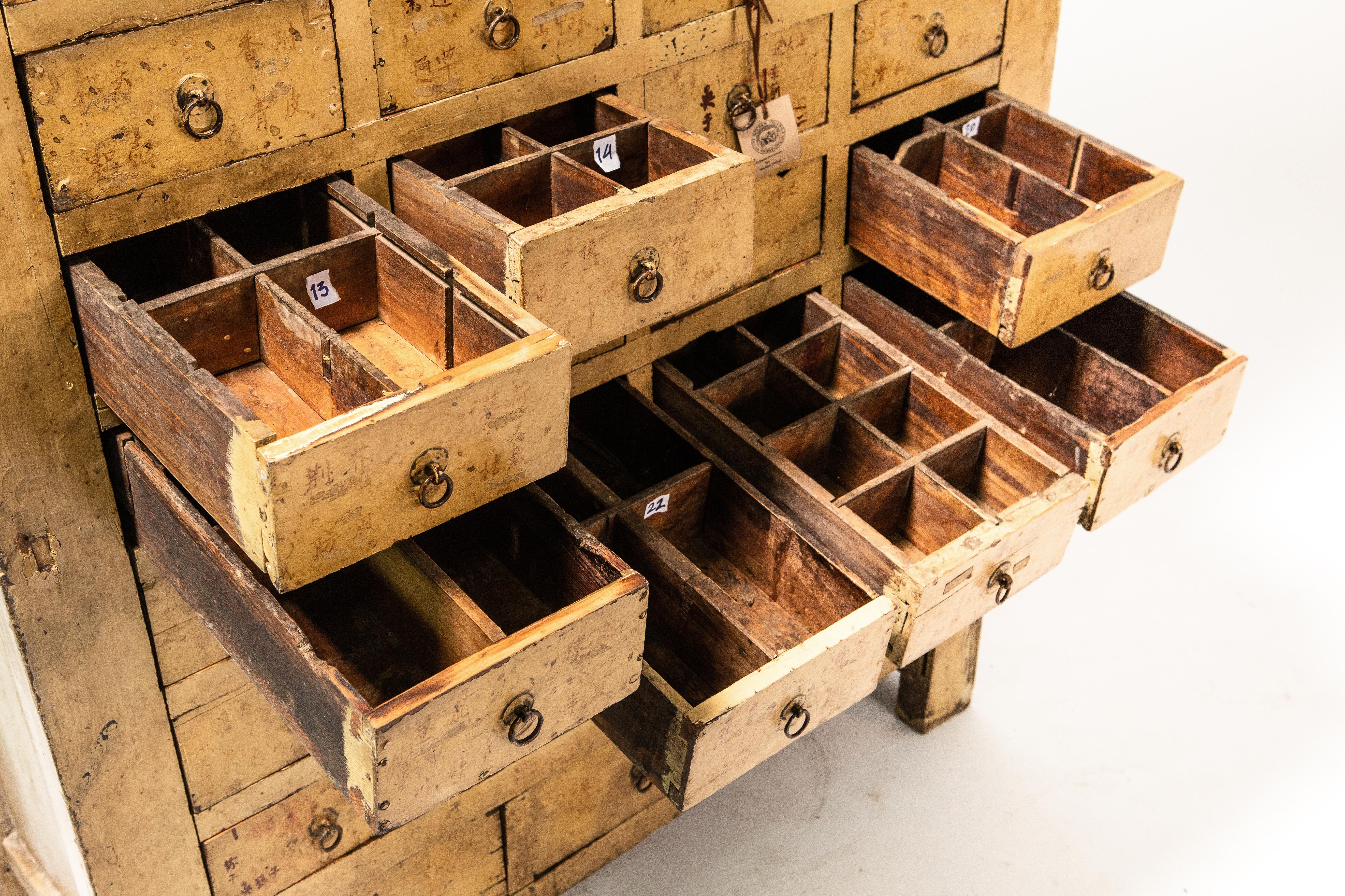 Qing Dynasty Medicine Cabinet with 35 Drawers 5