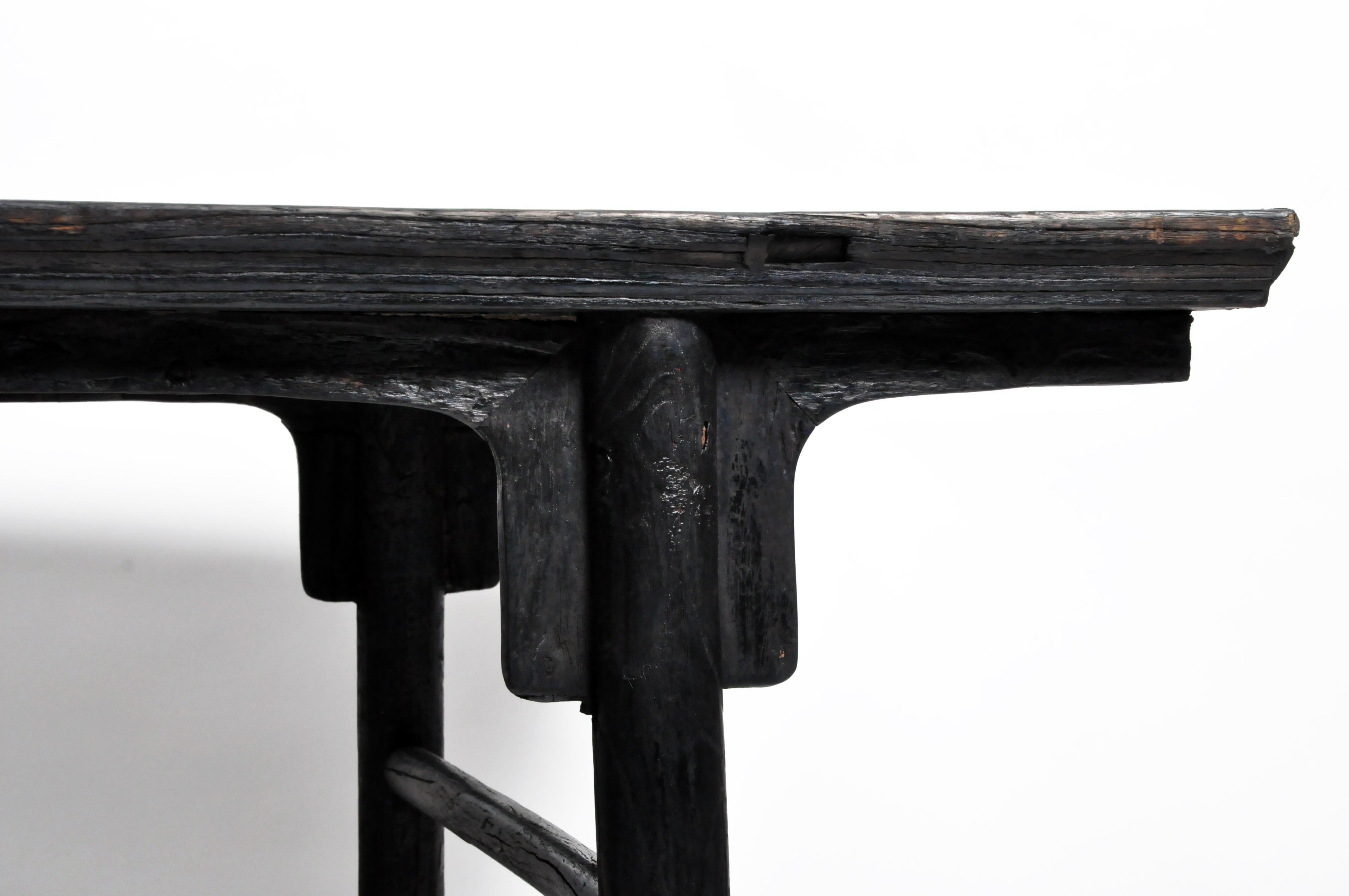 Qing Dynasty Painting Table with Round Legs 4