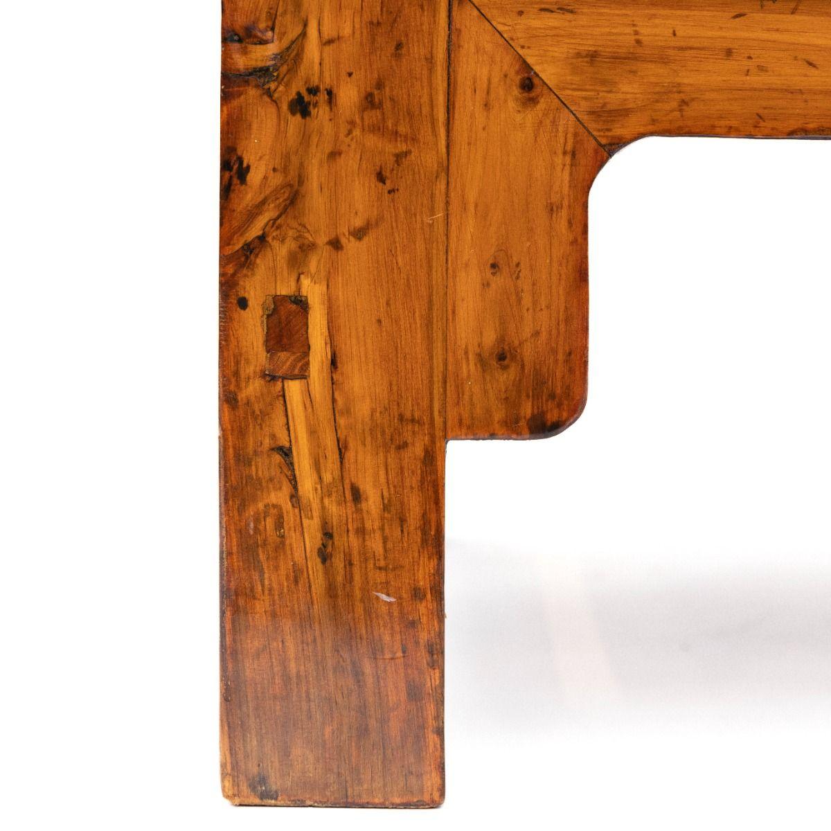 XIX secolo Armadio per studiosi in legno di pesco della dinastia Qing in vendita