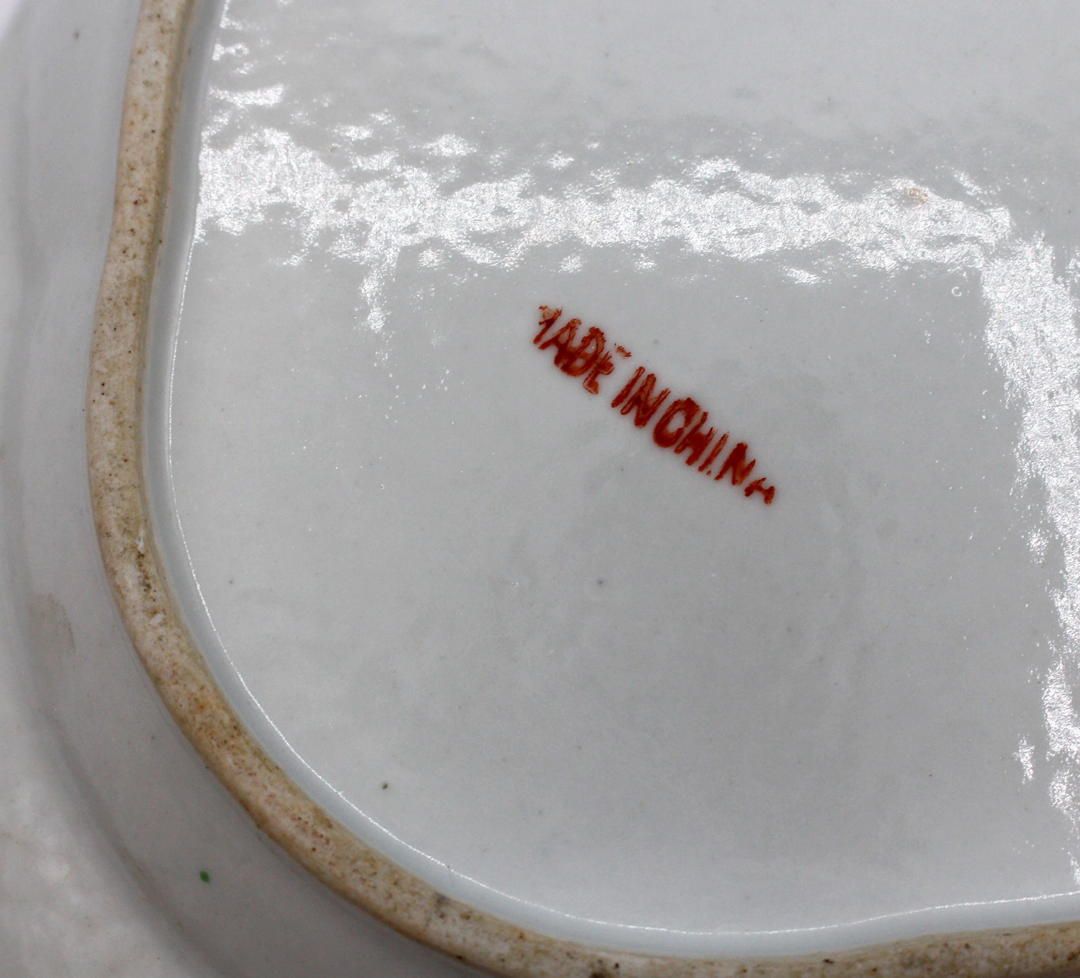 Porcelain Qing Dynasty Rose Shrimp Plate