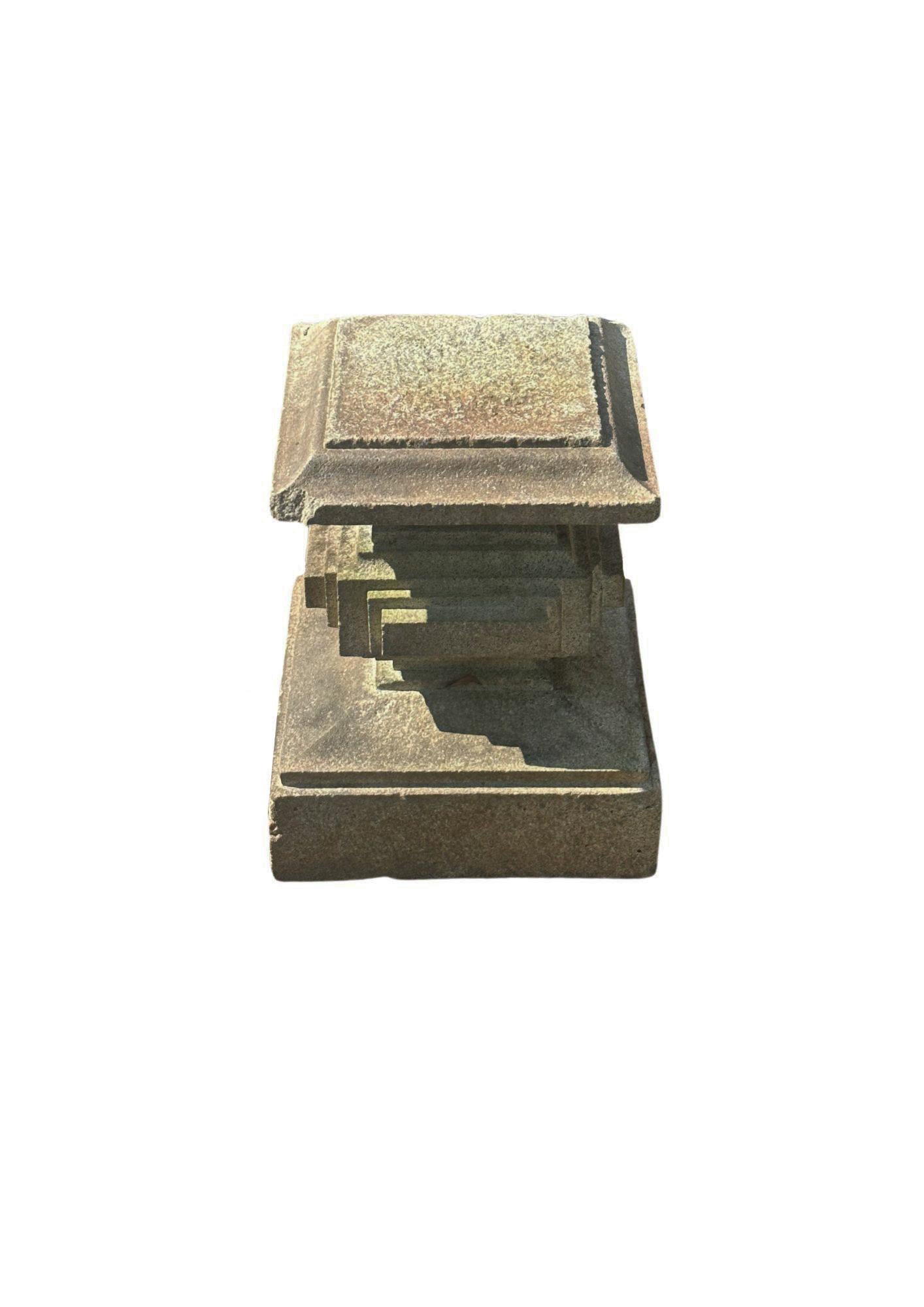 Chinese Qing Dynasty Solid Granite Column Base For Sale