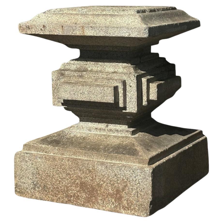 Qing Dynasty Massiv Granit Säule Basis