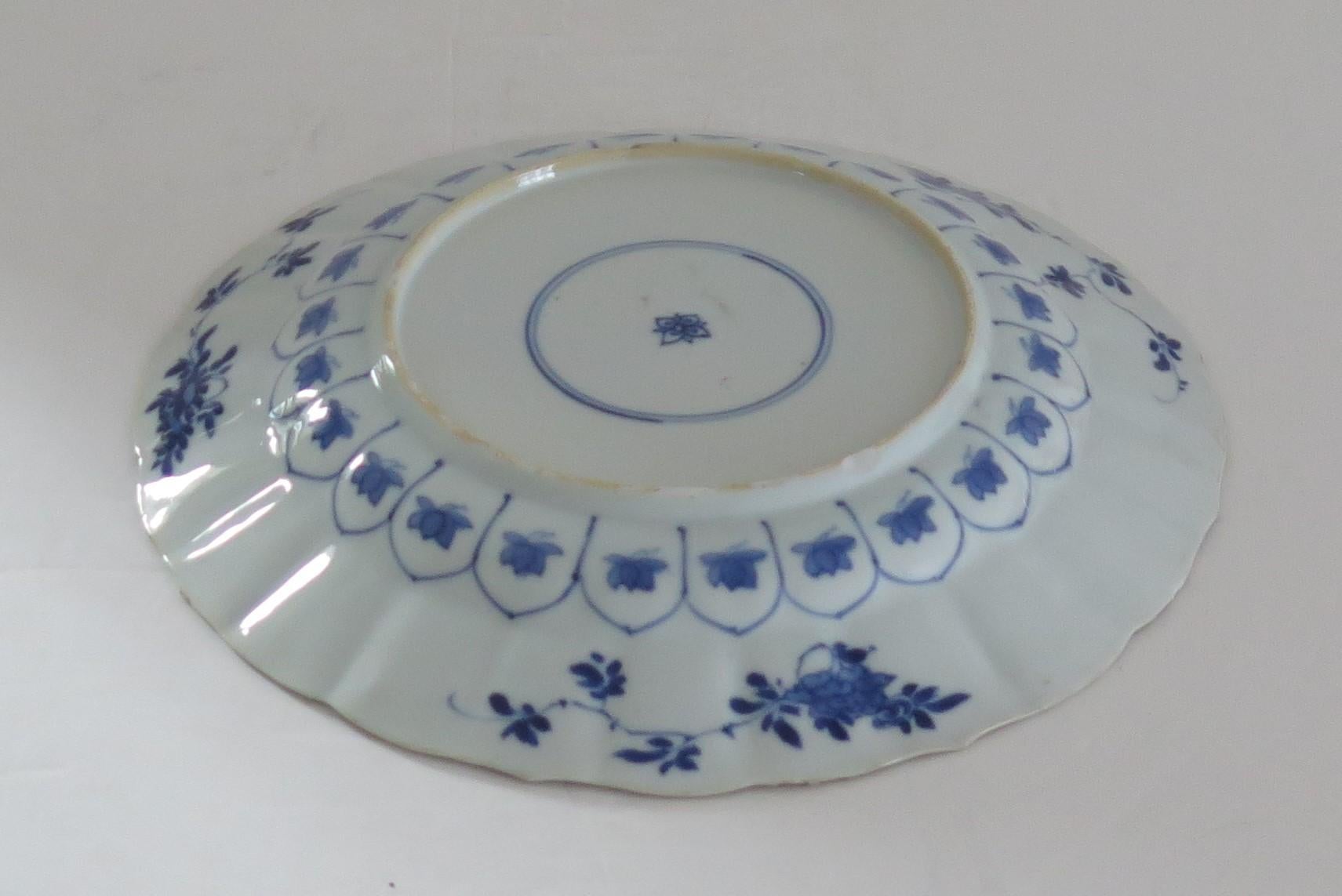Qing Kangxi Chinese Porcelain Plate Blue & White Mark & Period Pl 2, circa 1680 5