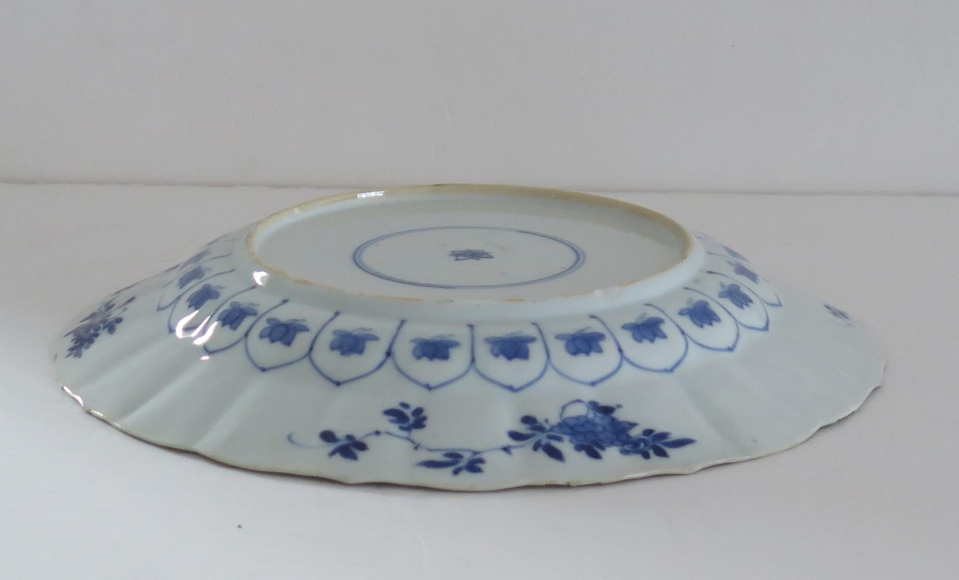 Qing Kangxi Chinese Porcelain Plate Blue & White Mark & Period Pl 2, circa 1680 6