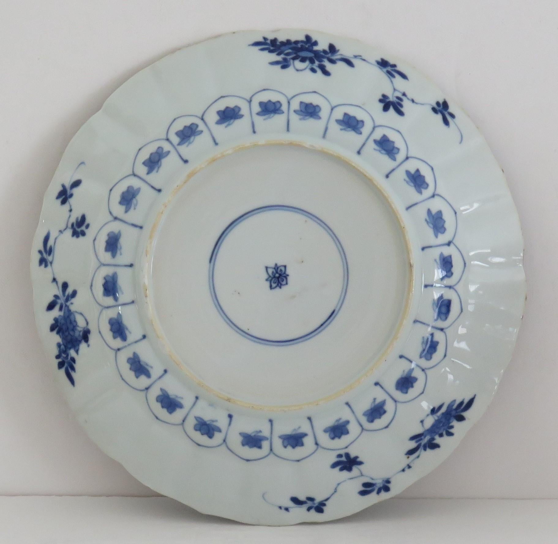 Qing Kangxi Chinese Porcelain Plate Blue & White Mark & Period Pl 2, circa 1680 7
