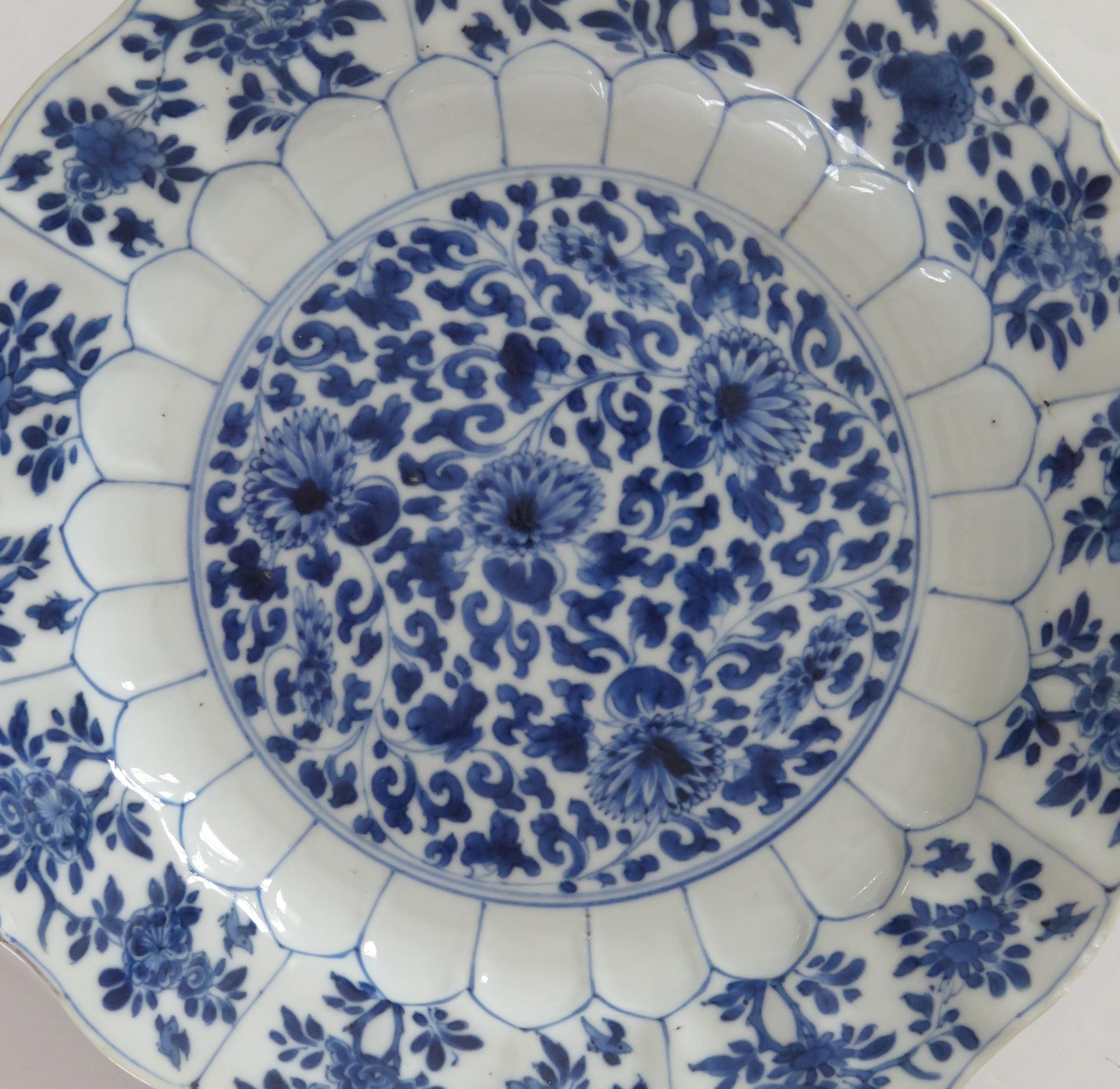Qing Kangxi Chinese Porcelain Plate Blue & White Mark & Period Pl 2, circa 1680 1