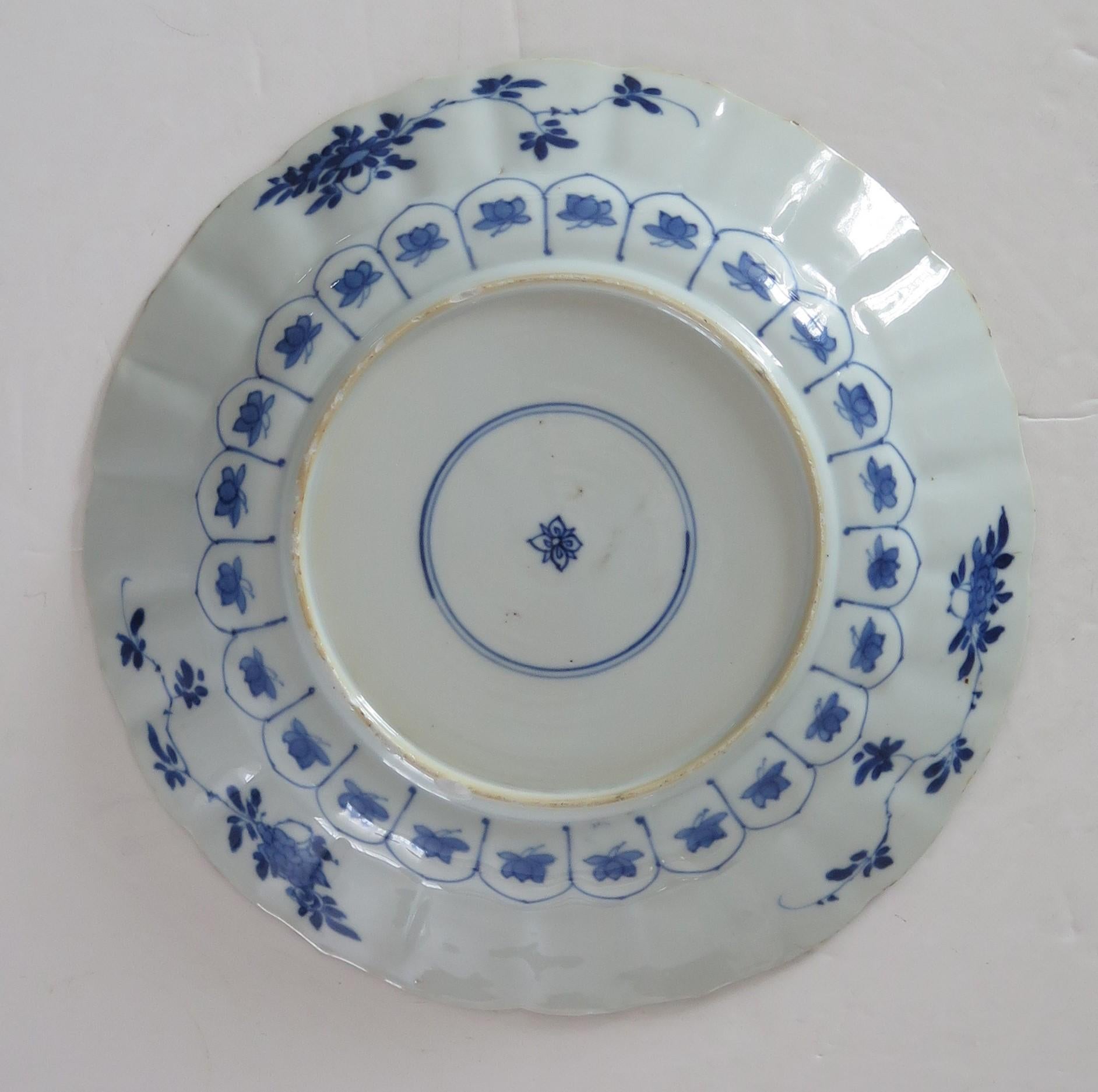 Qing Kangxi Chinese Porcelain Plate Blue & White Mark & Period Pl 2, circa 1680 4