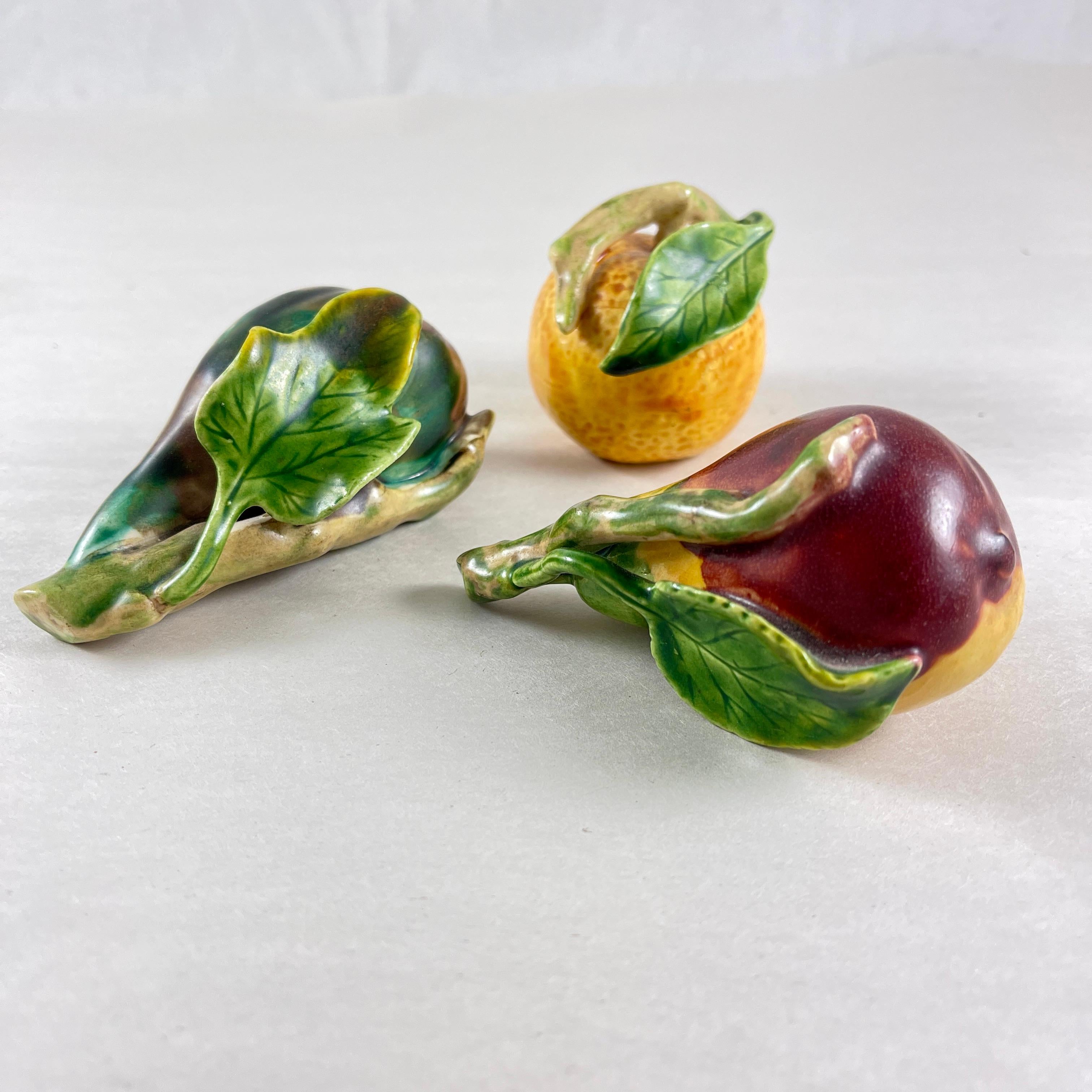 A set of three pieces of Chinese Altar Fruit, the Qing Period, China, circa late 19th to the early 20th Century.

The Qing dynasty, also called the Manchu dynasty, was the last of the imperial dynasties of China, spanning from 1644 to 1912.

The