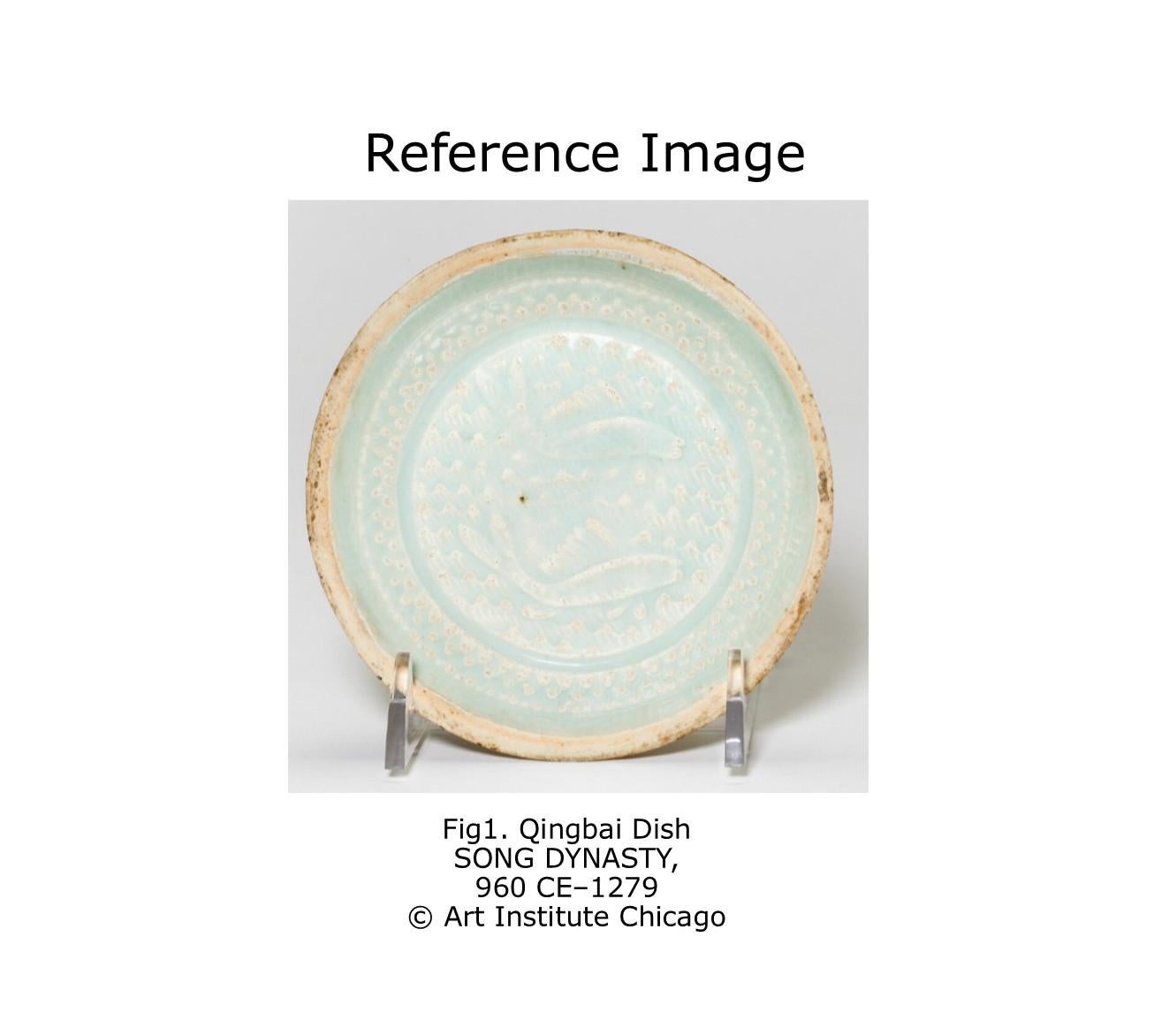 18th Century and Earlier Qingbai Bowl with carving of crane, Song Dynasty For Sale