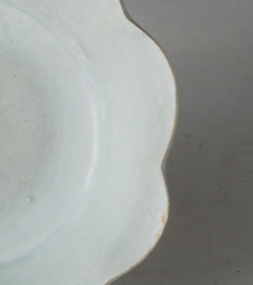 Ceramic Qingbai Floriform Dish, Song-Yuan Dynasty For Sale