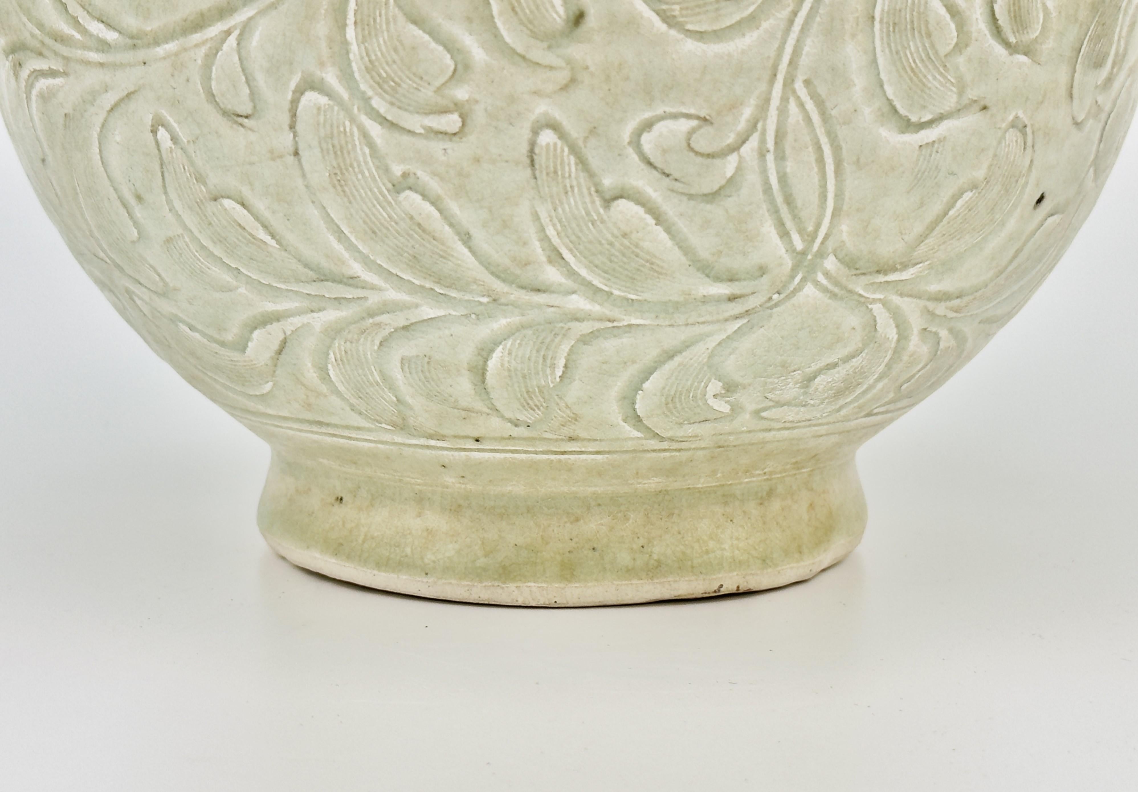 Vase Qingbai Yuhuchunping Porcelaine, Dynastie Song en vente 4