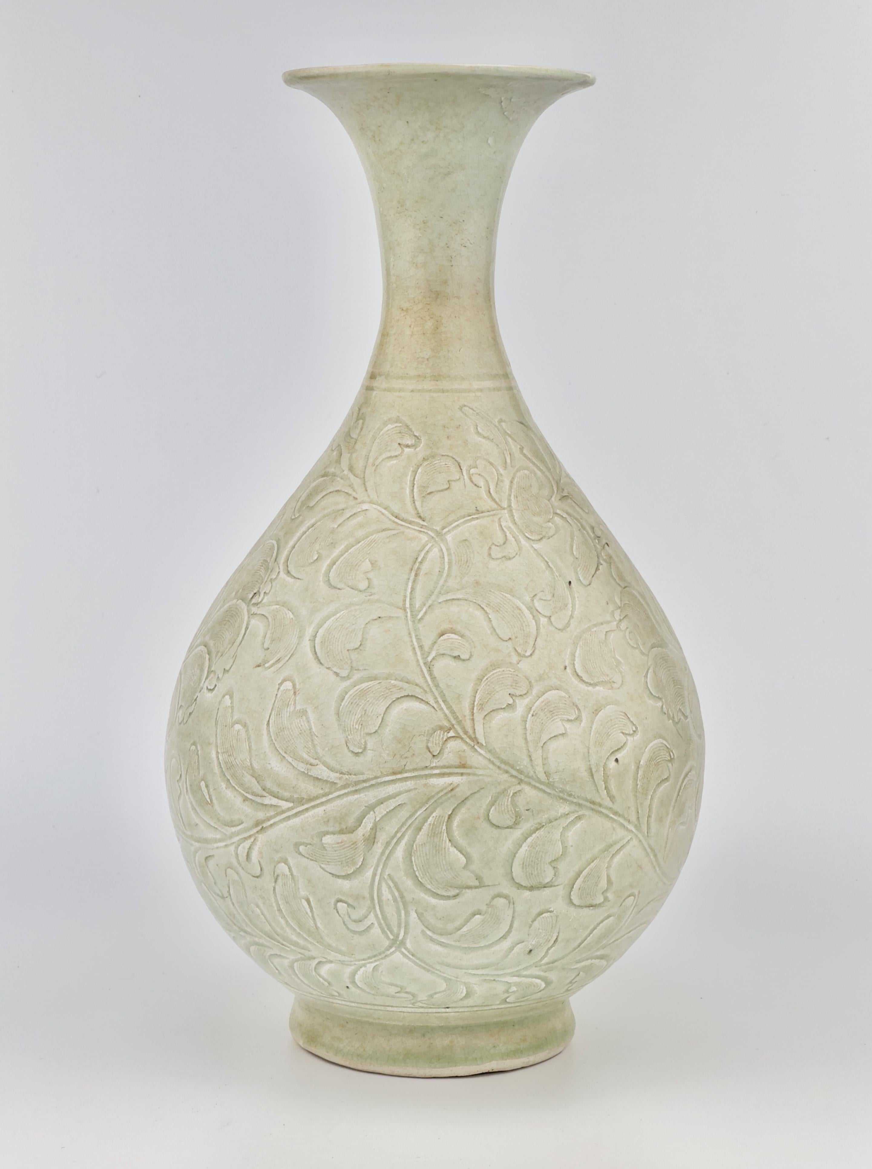 Ming Qingbai Yuhuchunping Vase Porcelain, Song Dynasty For Sale
