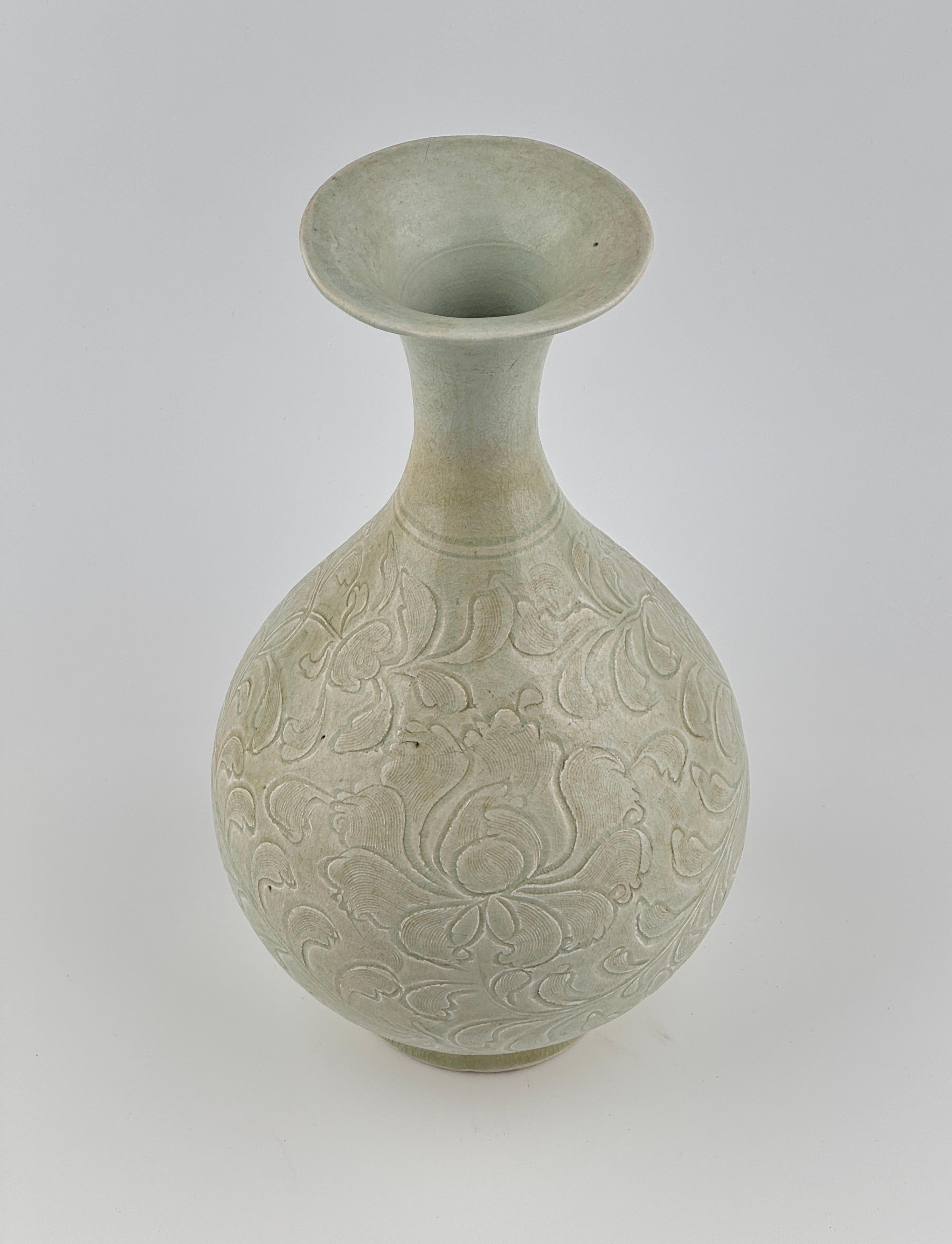 Ceramica Vaso Qingbai Yuhuchunping Porcellana, dinastia Song in vendita