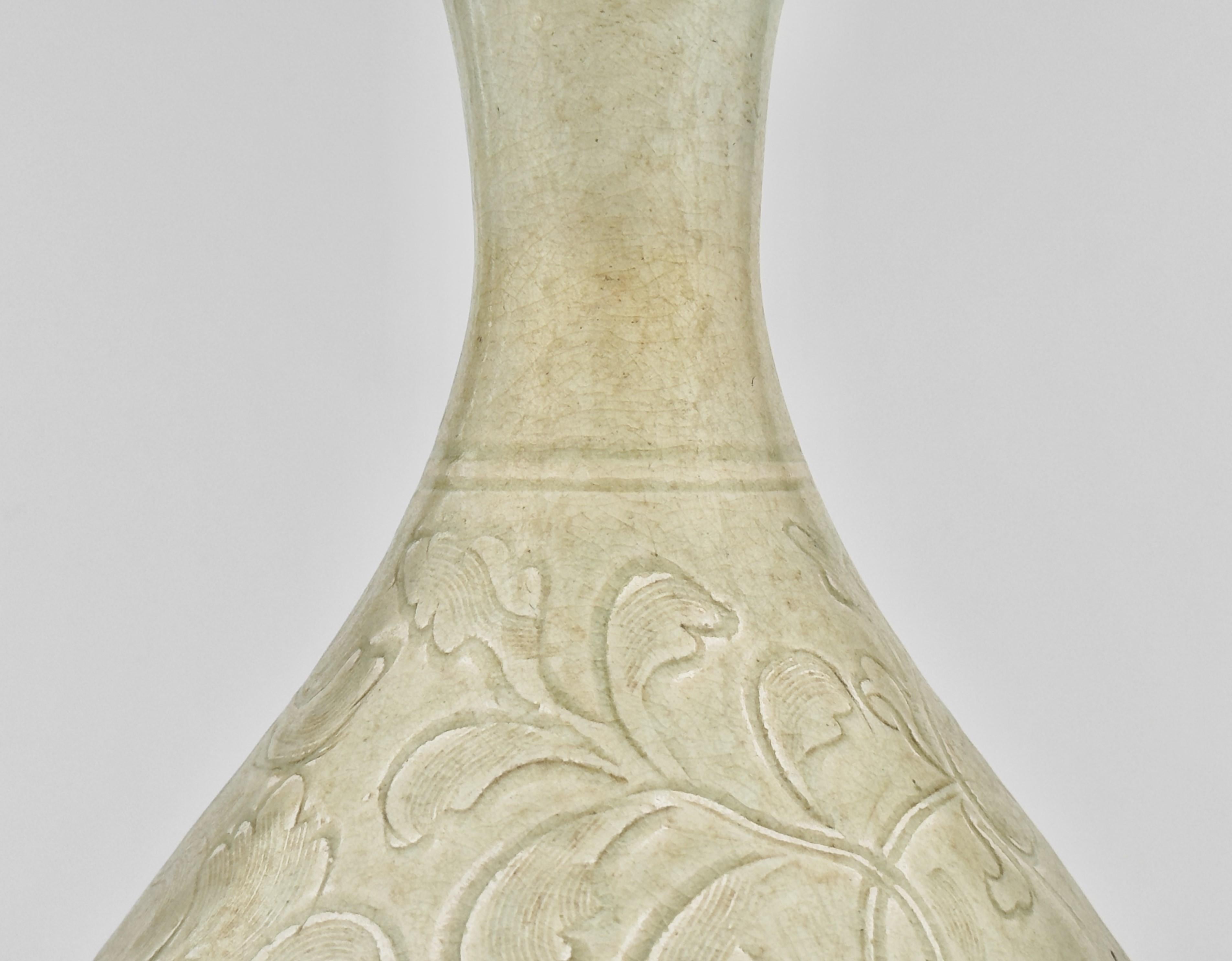 Qingbai Yuhuchunping Vase Porcelain, Song Dynasty For Sale 1