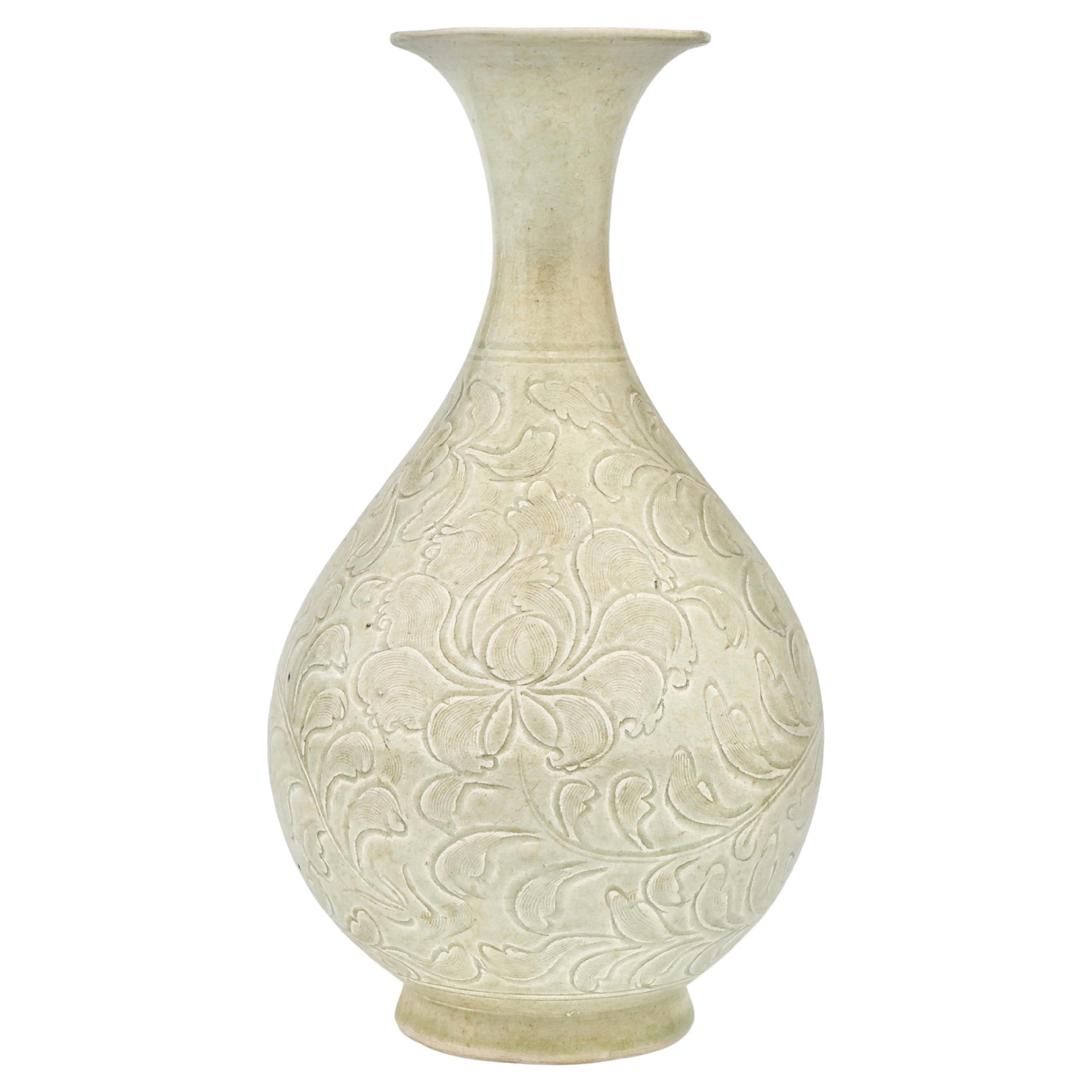 Vase Qingbai Yuhuchunping Porcelaine, Dynastie Song en vente