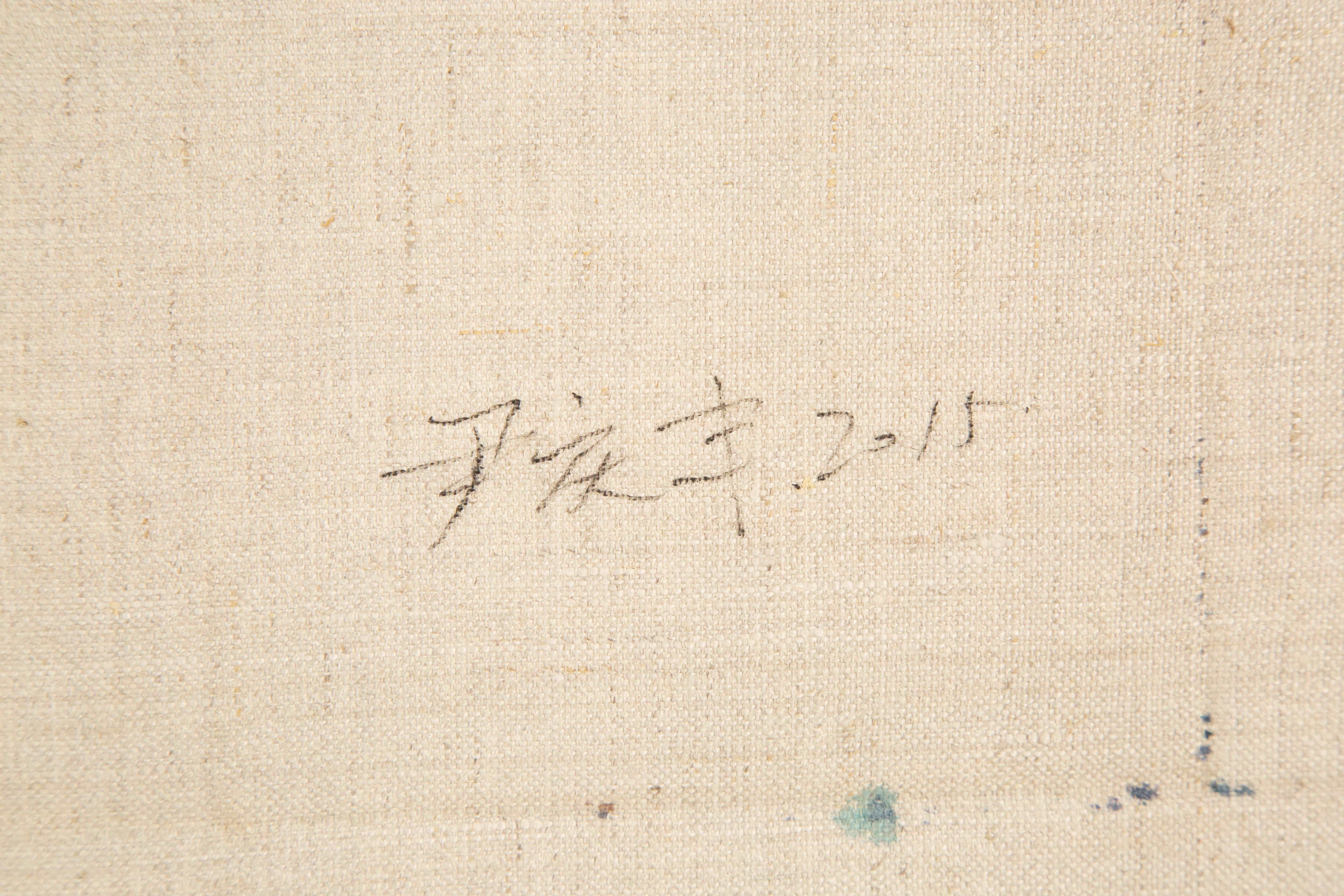 Qingfeng Yi Stillleben Original Öl auf Leinwand „Piano“ im Angebot 9