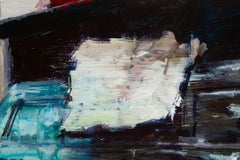Qingfeng Yi Stillleben Original Öl auf Leinwand „Piano“