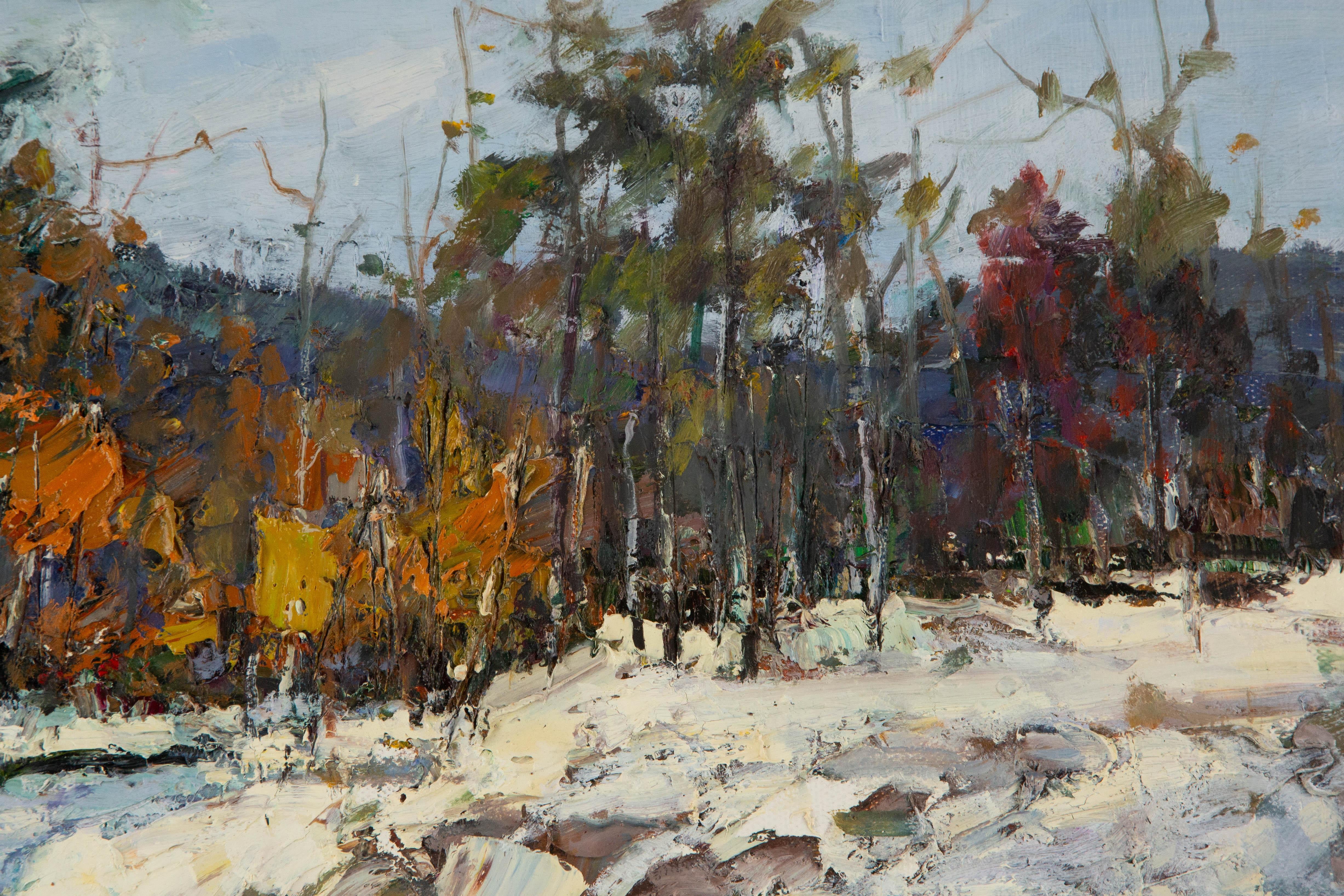 Qingfeng Zhang Impressionniste Original Huile sur Toile 