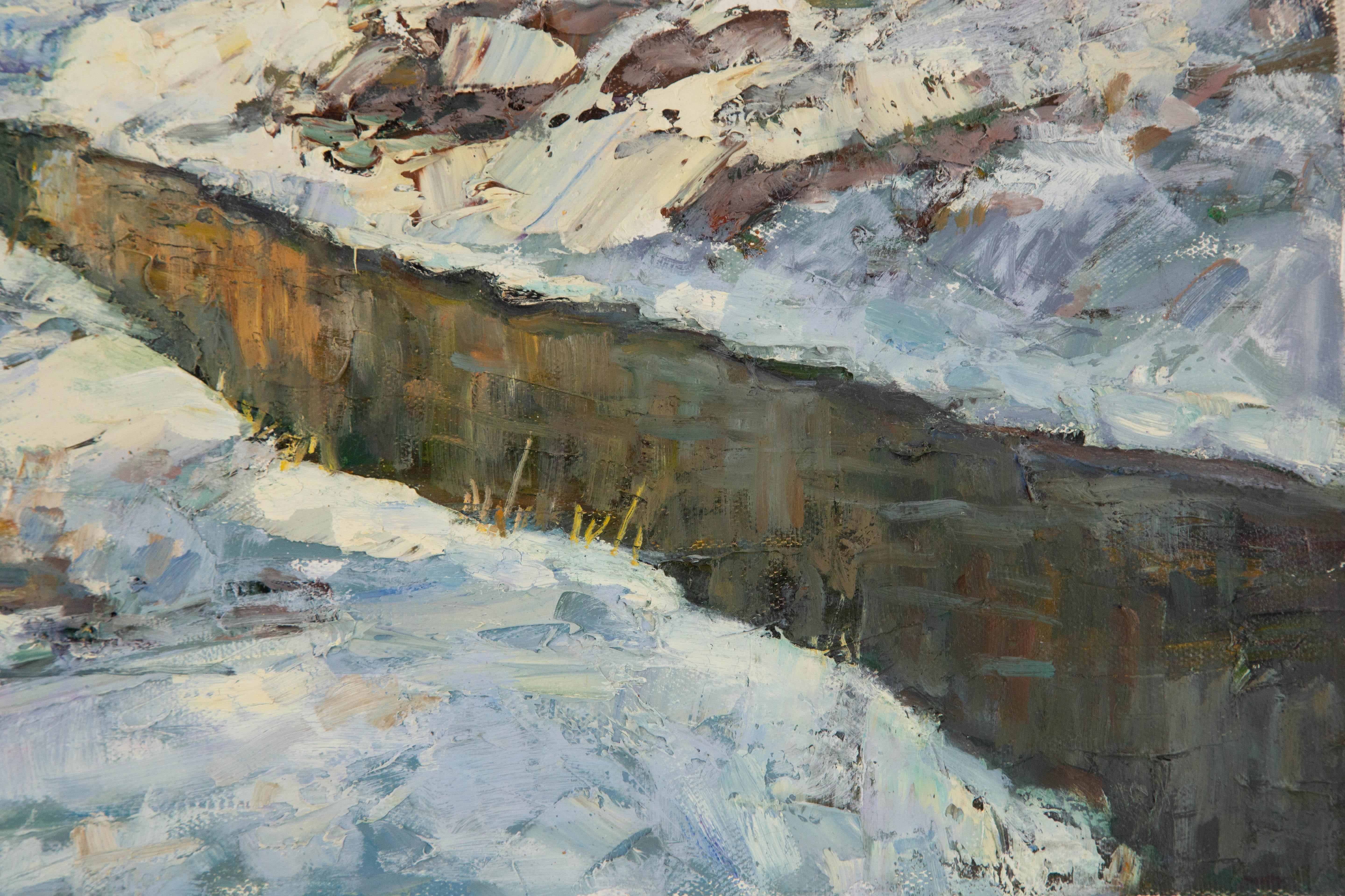 Qingfeng Zhang Impressionniste Original Huile sur Toile 