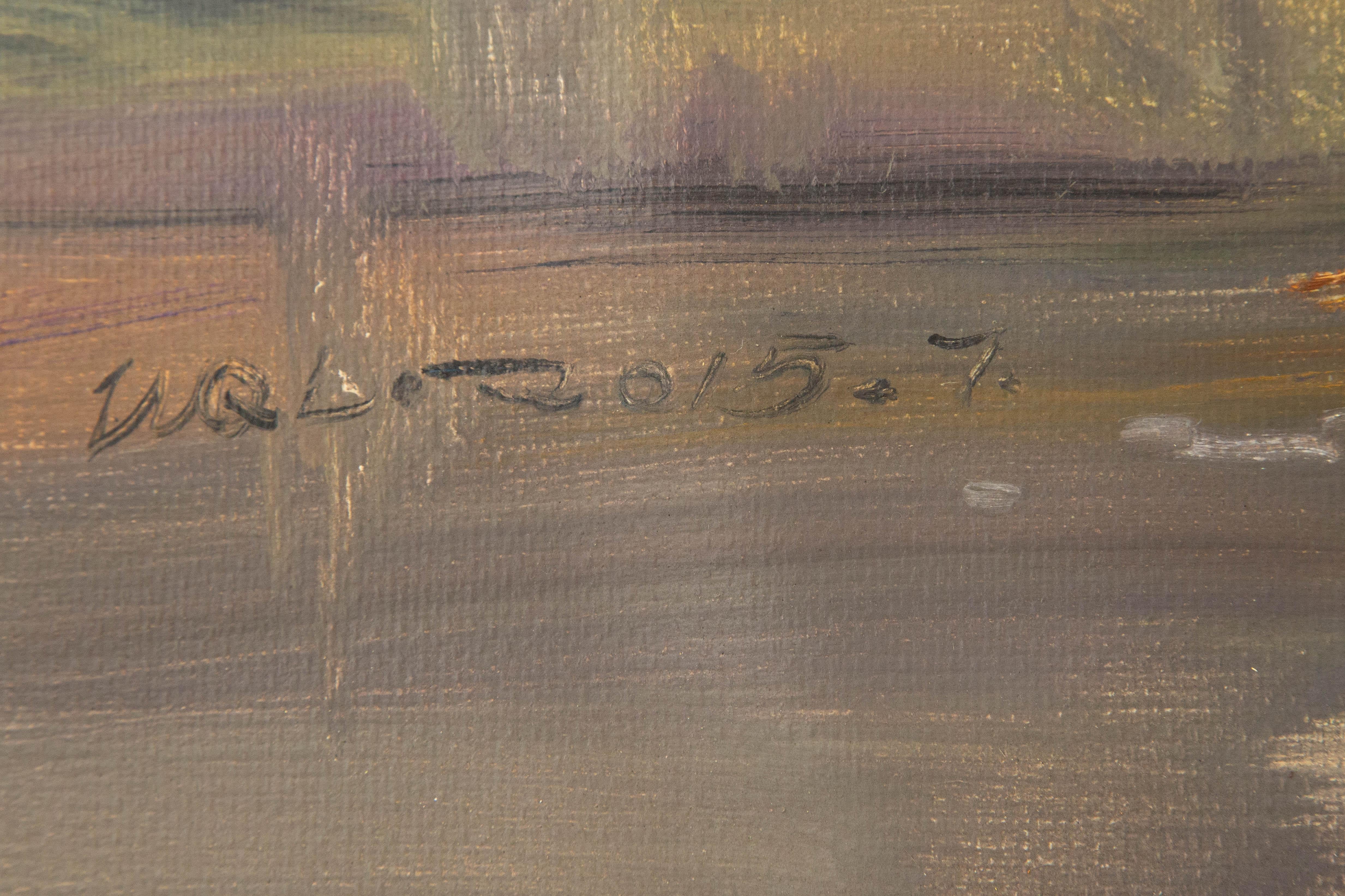 QingLiang Wang Landscape Original Oil On Canvas 