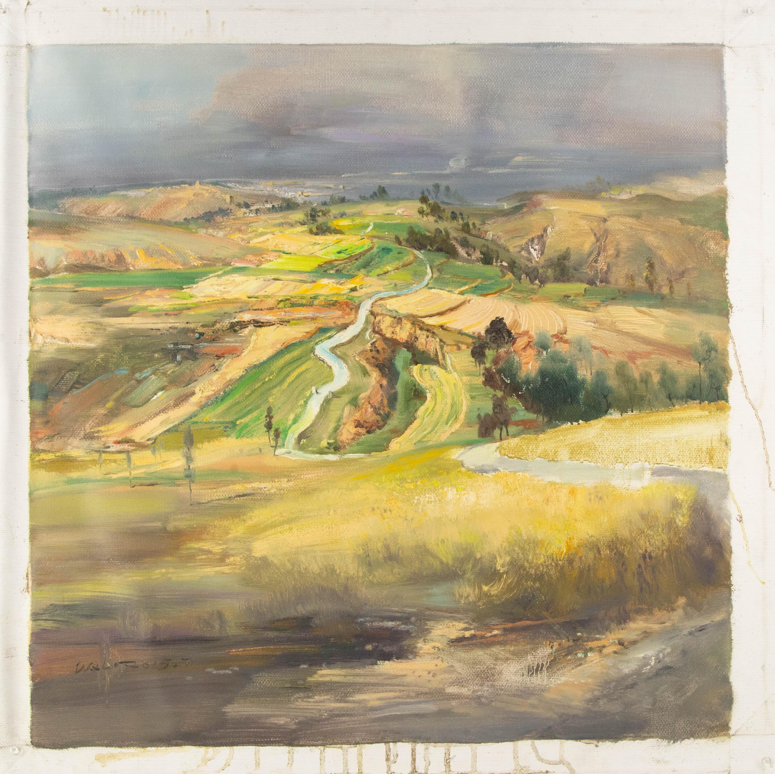 QingLiang Wang Landscape Original Oil On Canvas 
