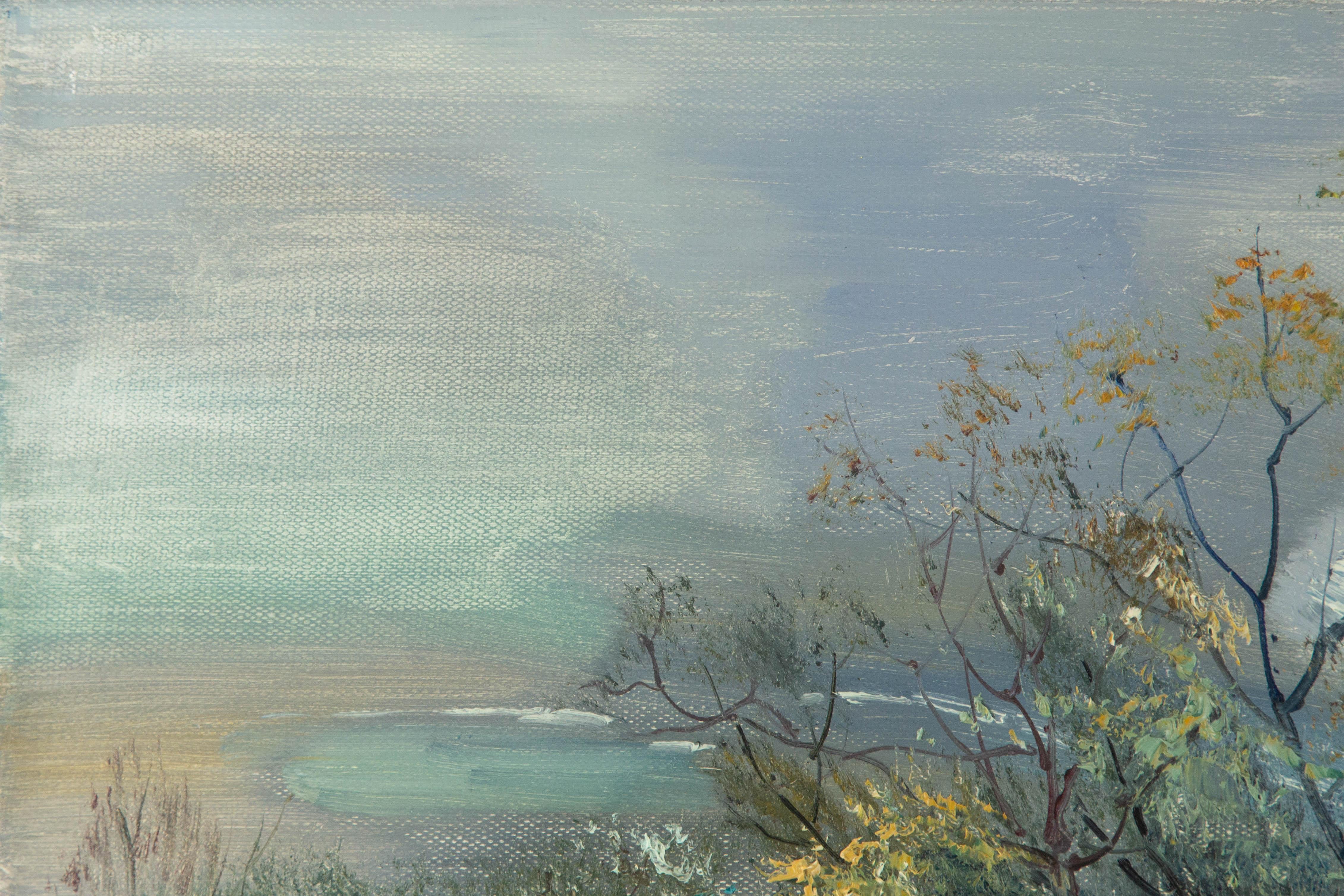 Qingliang Wang Landscape Original Oil On Canvas 