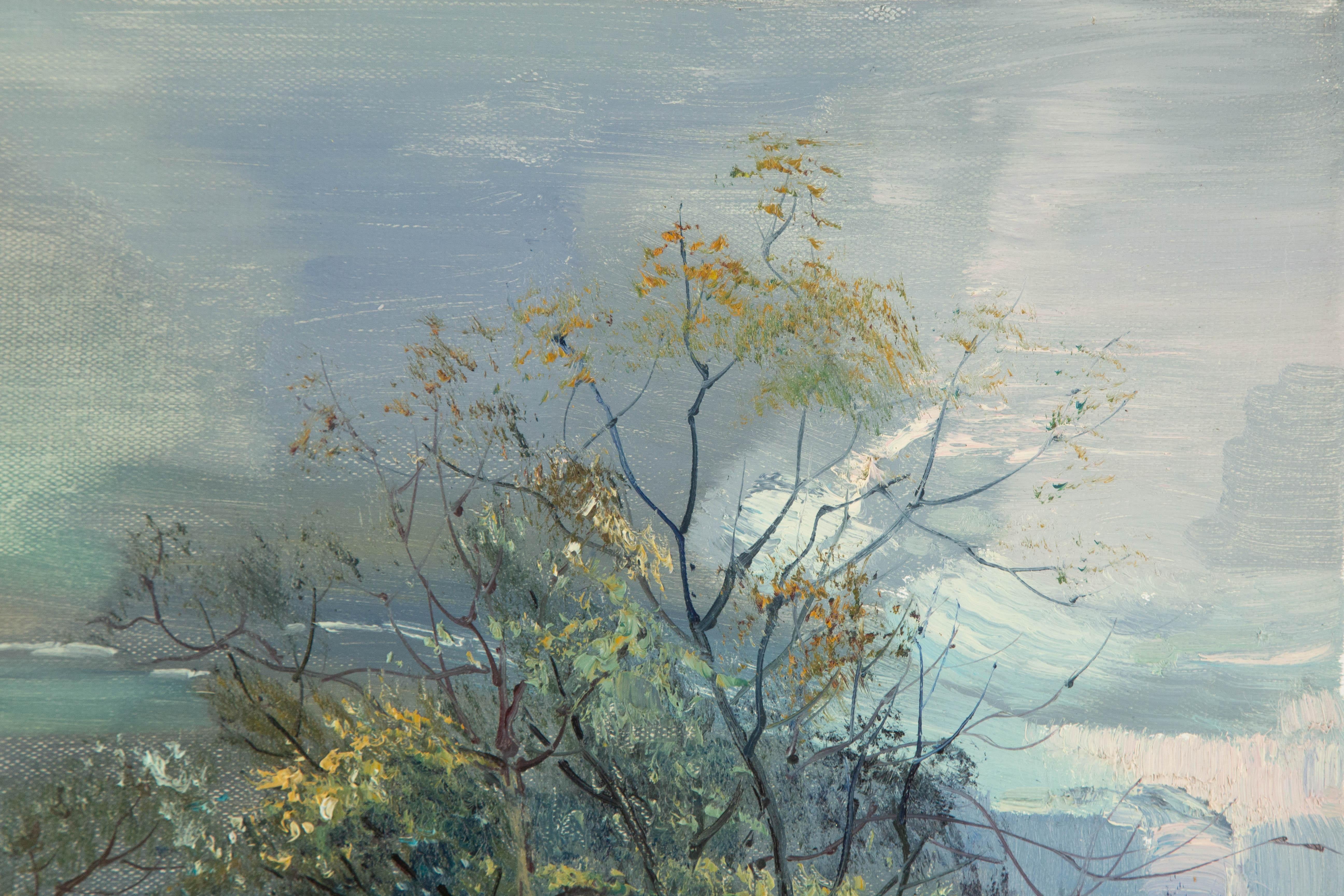  Titre : Pierre meulière
 Médium : Huile sur toile
 Taille : 19.5 x 19.5 pouces
 Cadre : Options d'encadrement disponibles !
 Condit : Le tableau semble être en excellent état.
 Note : Cette peinture n'est pas étirée, elle est expédiée roulée à