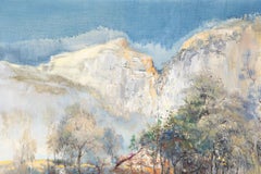 QingLiang Wang Landscape Original Oil Painting "Wuji Mountain"