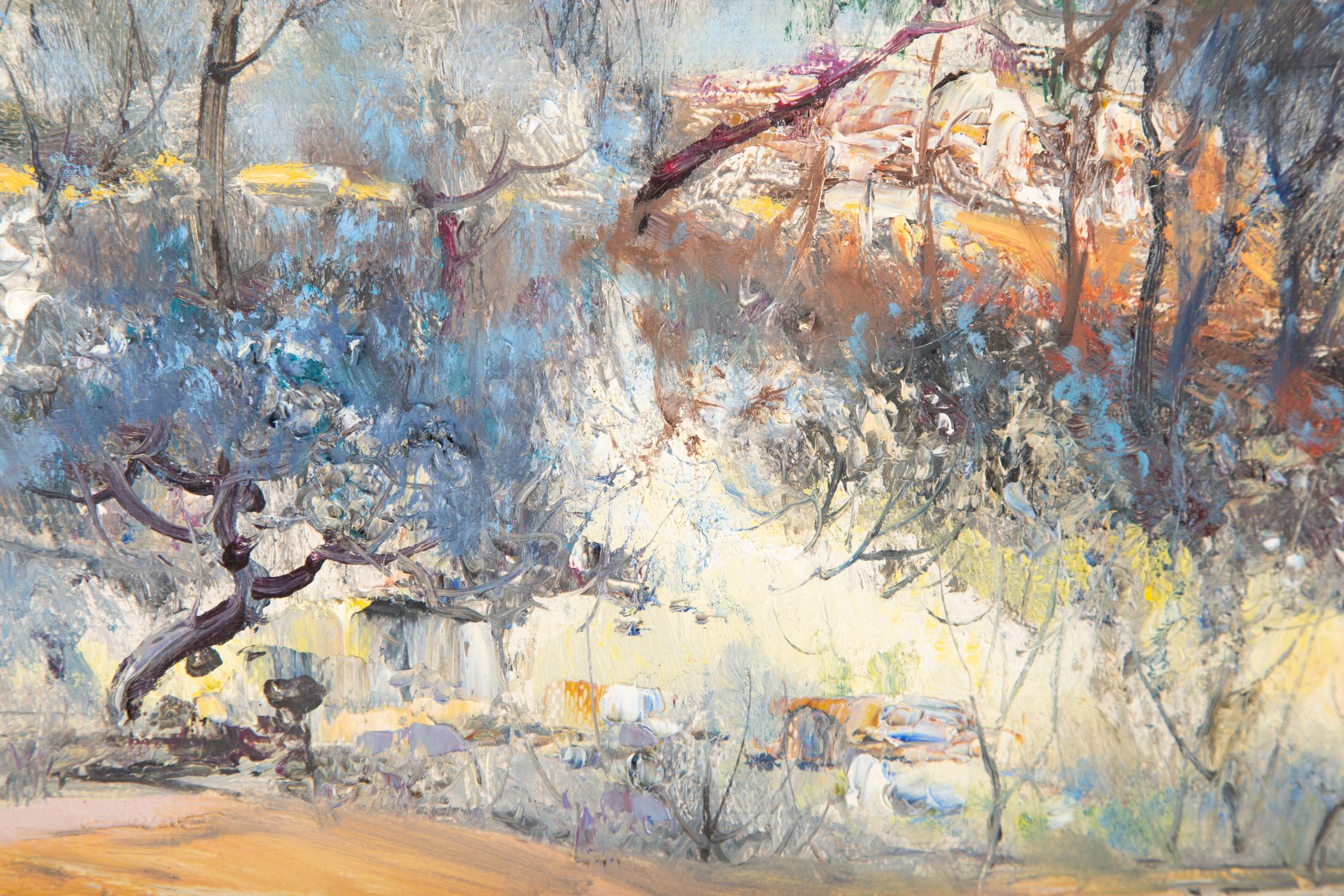 QingLiang Wang Landscape Original Oil Painting 