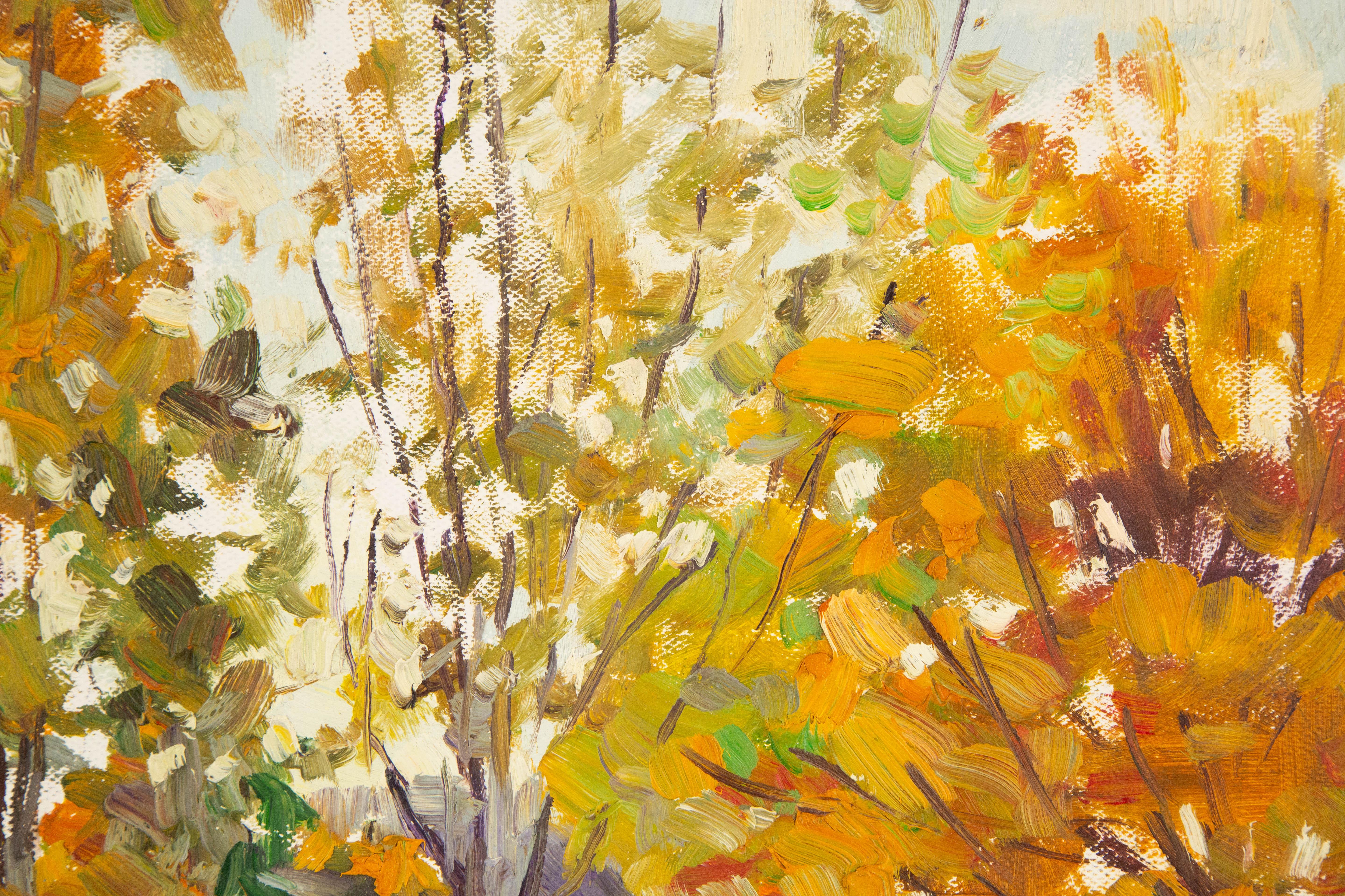 Impressionistisches Original Ölgemälde auf Leinwand „Untitled I“ von Qinglin Xia im Angebot 3