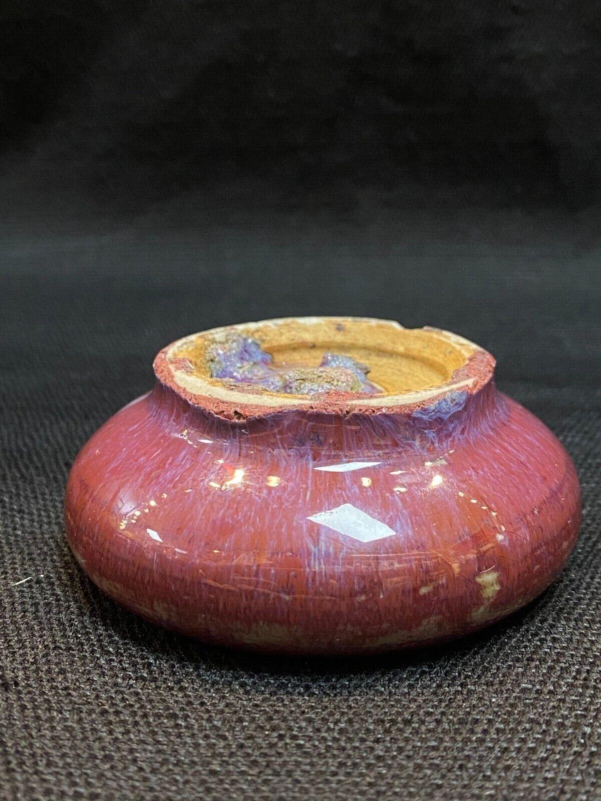 Qing，Qianlong Period Flambe-Glazed Porcelain Water Pot 7