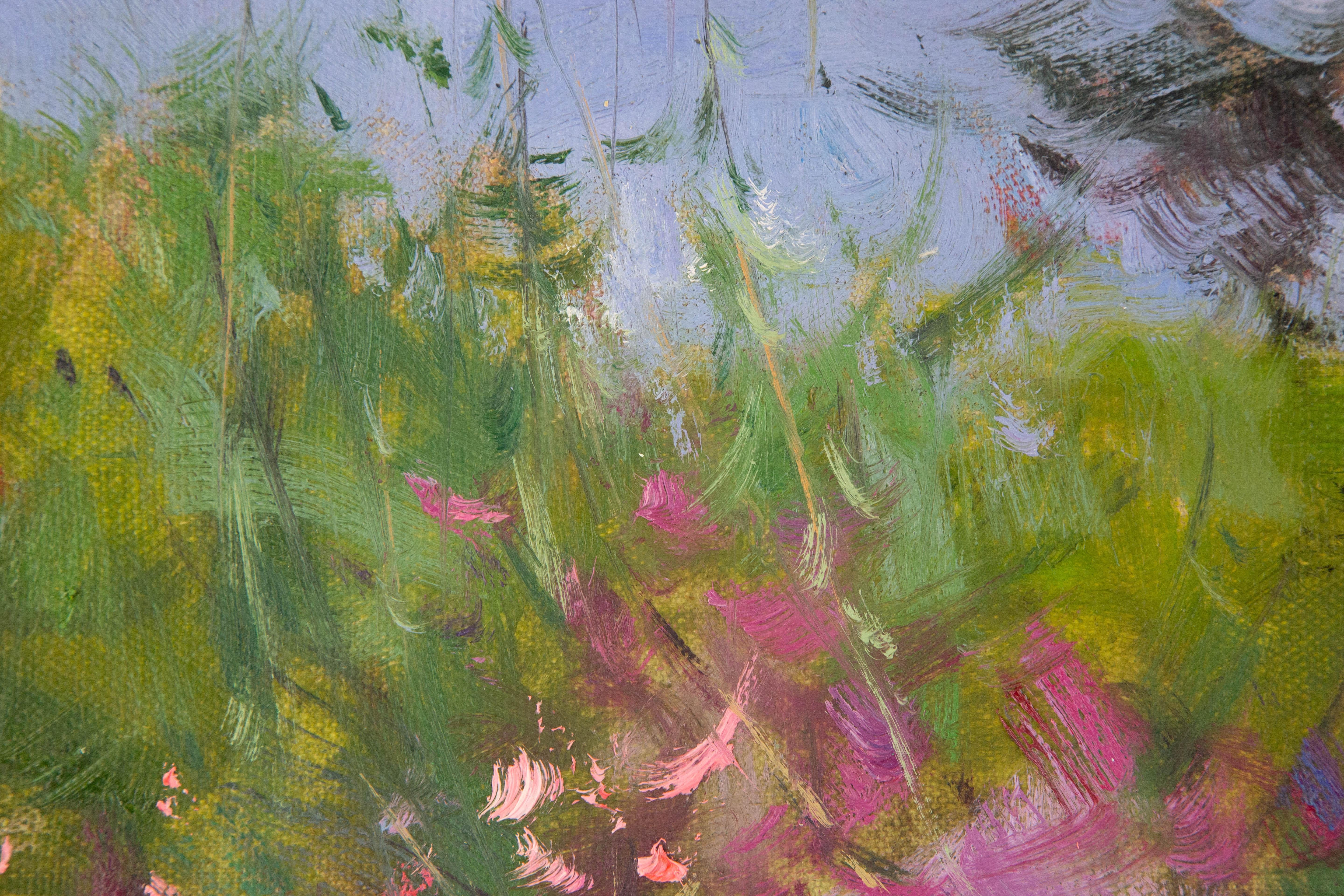 QingSheng Meng Impressionist Original Oil On Canvas 