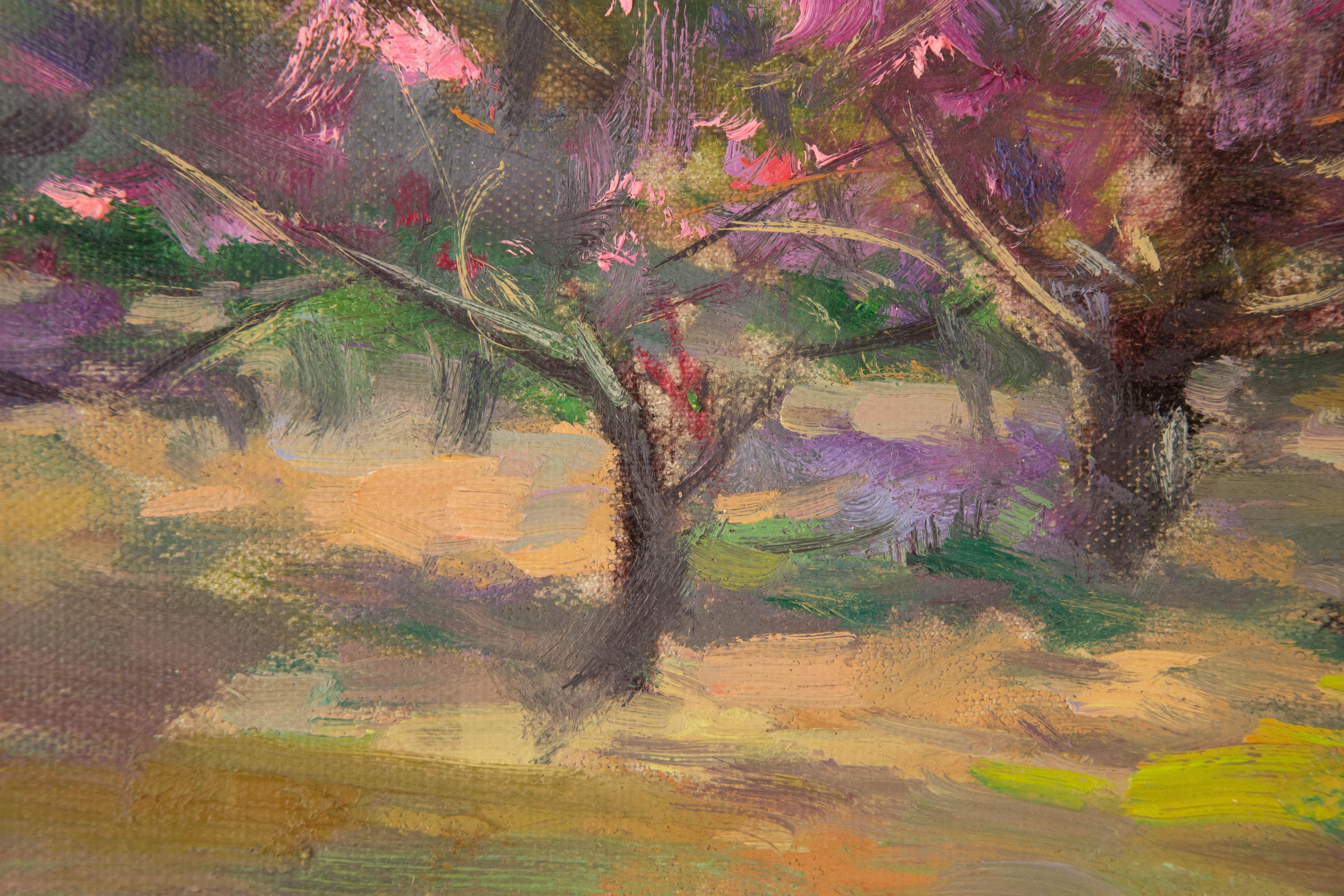 QingSheng Meng Impressionist Original Oil On Canvas 