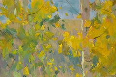 QingSheng Meng Impressionist Original Oil On Canvas "Spring Park Visit VI"