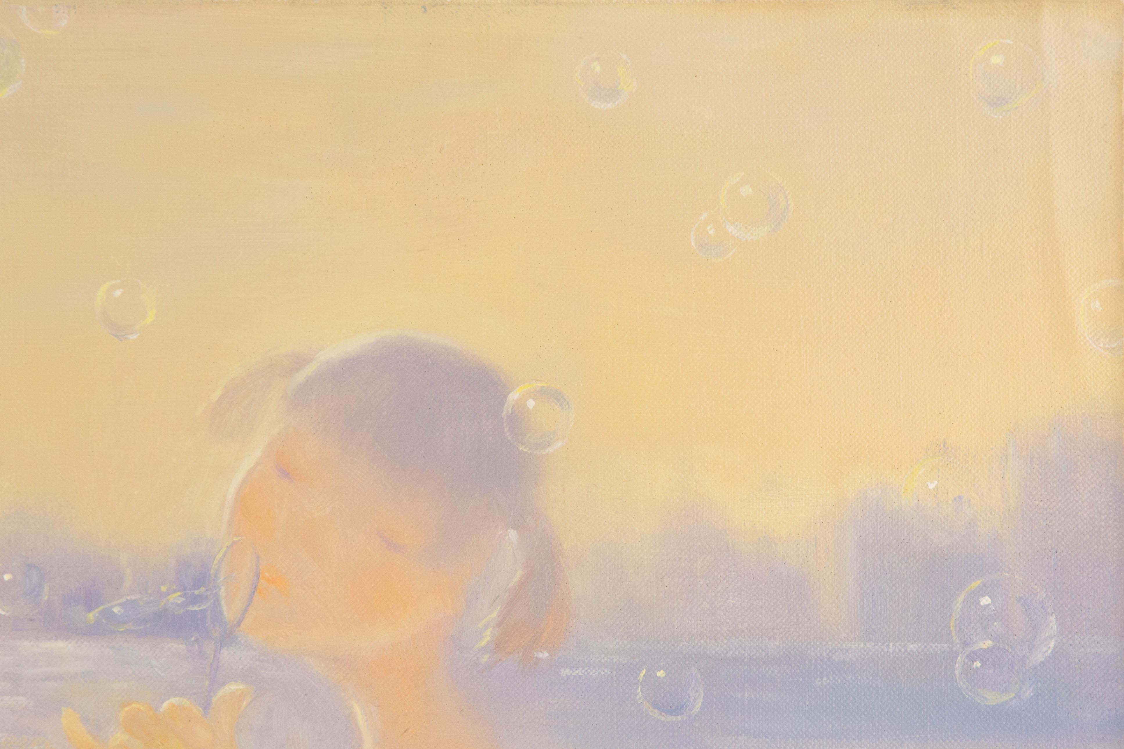  Title: Fairyland I
 Medium: Oil on canvas
 Size: 31.5 x 23.75 inches
 Frame: Framing options available!
 Condition: The painting appears to be in excellent condition.
 Note: This painting is unstretched, shipped rolled unless stretching/framing is