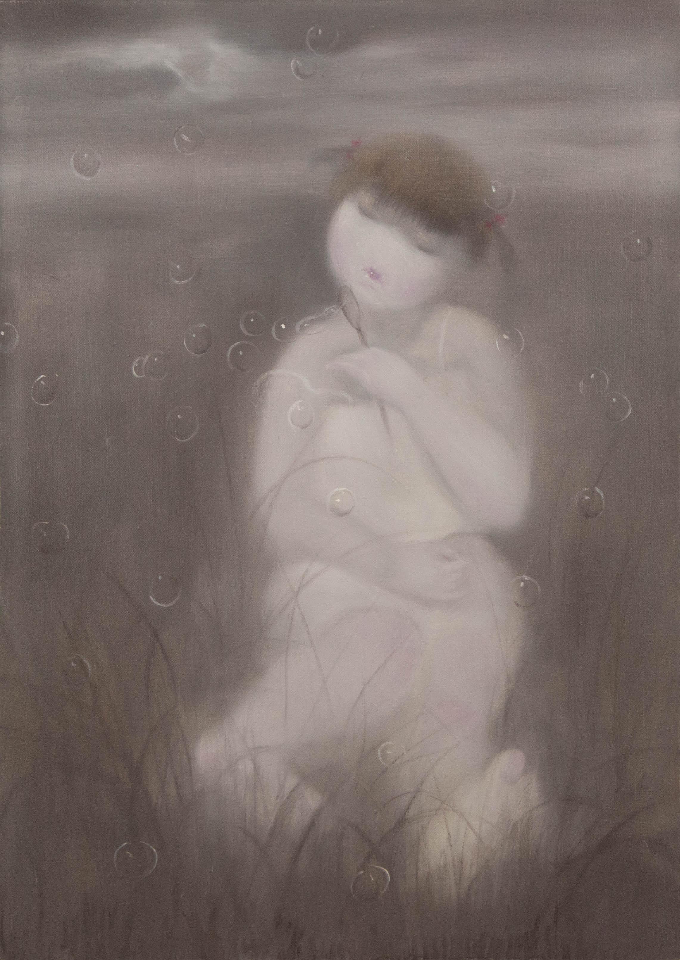 QingSheng Meng Portrait Painting - Qingsheng Meng Portrait Original Oil On Canvas "Fairyland III"