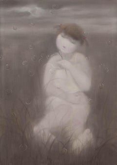Qingsheng Meng Portrait Original Oil On Canvas "Fairyland III"