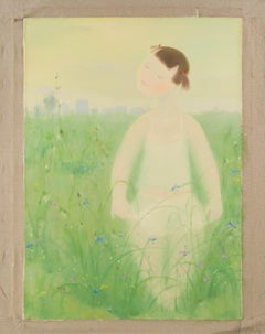 Qingsheng Meng Portrait Original Oil On Canvas "Fairyland IV"