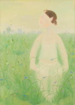Qingsheng Meng Portrait Original Oil On Canvas "Fairyland IV"