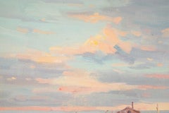 Qingsheng Meng Waterscape Original Oil Painting "Four Season Series IV"