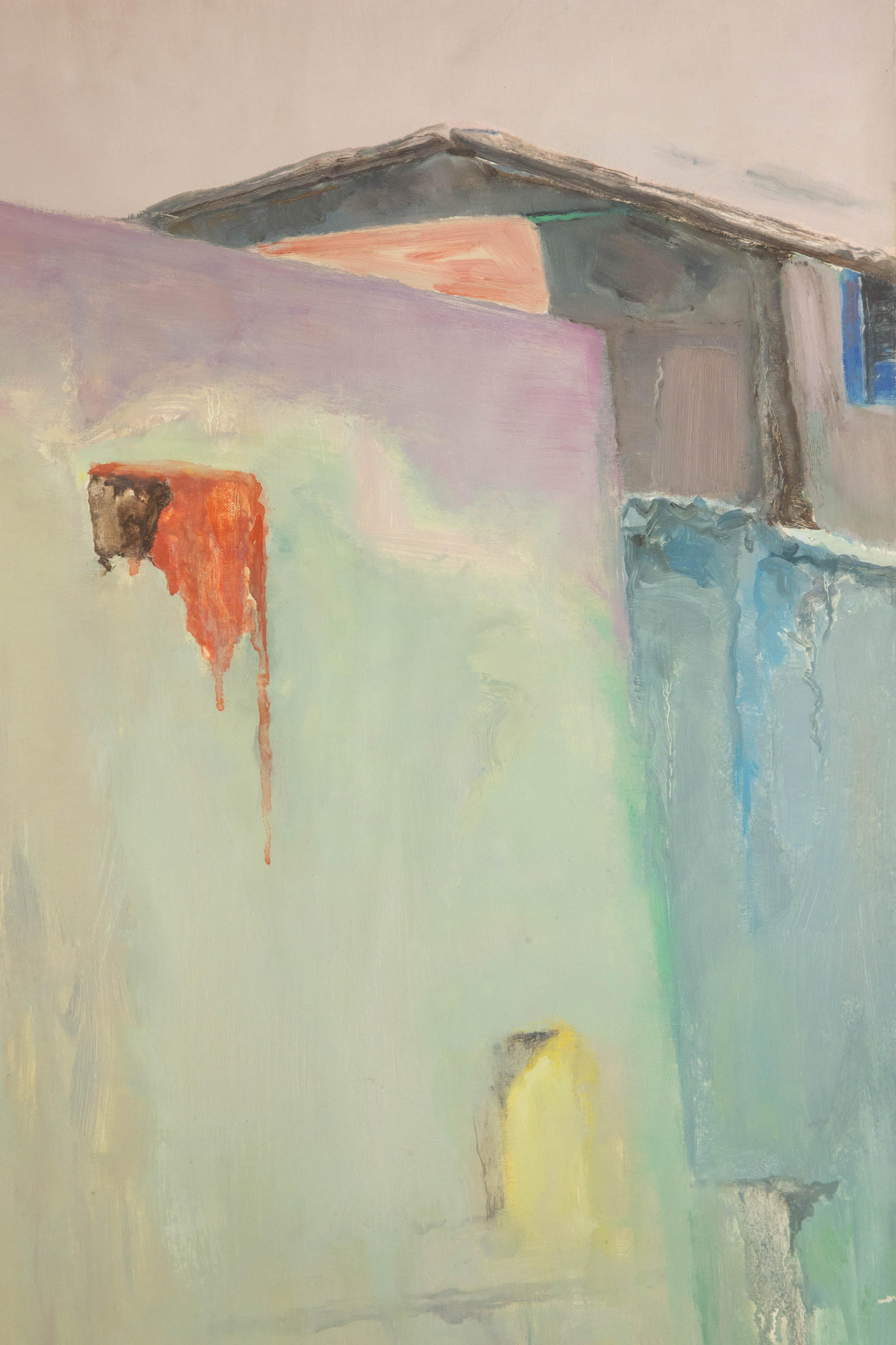  Titel: Rotes Haus
 Medium: Öl auf Leinwand
 Größe: 33 x 31 Zoll
 Rahmen: Einrahmungsmöglichkeiten vorhanden!
 Zustand: Das Gemälde scheint in ausgezeichnetem Zustand zu sein.
 Hinweis: Dieses Gemälde ist nicht aufgespannt.
 Jahr: 2000 CIRCA

